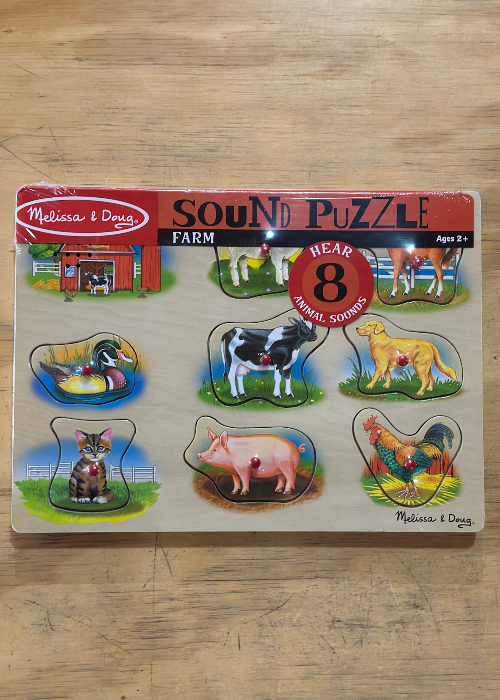 Melissa & Doug Puzzle - Sound: Farm 8 Pc.