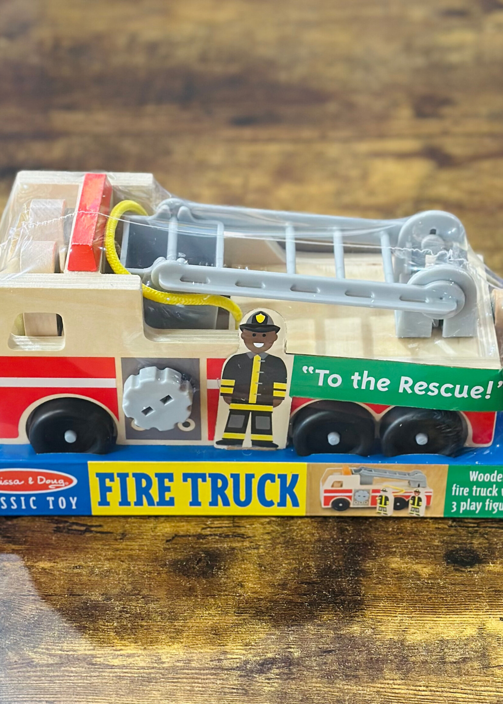 Melissa & Doug Wooden Fire Truck