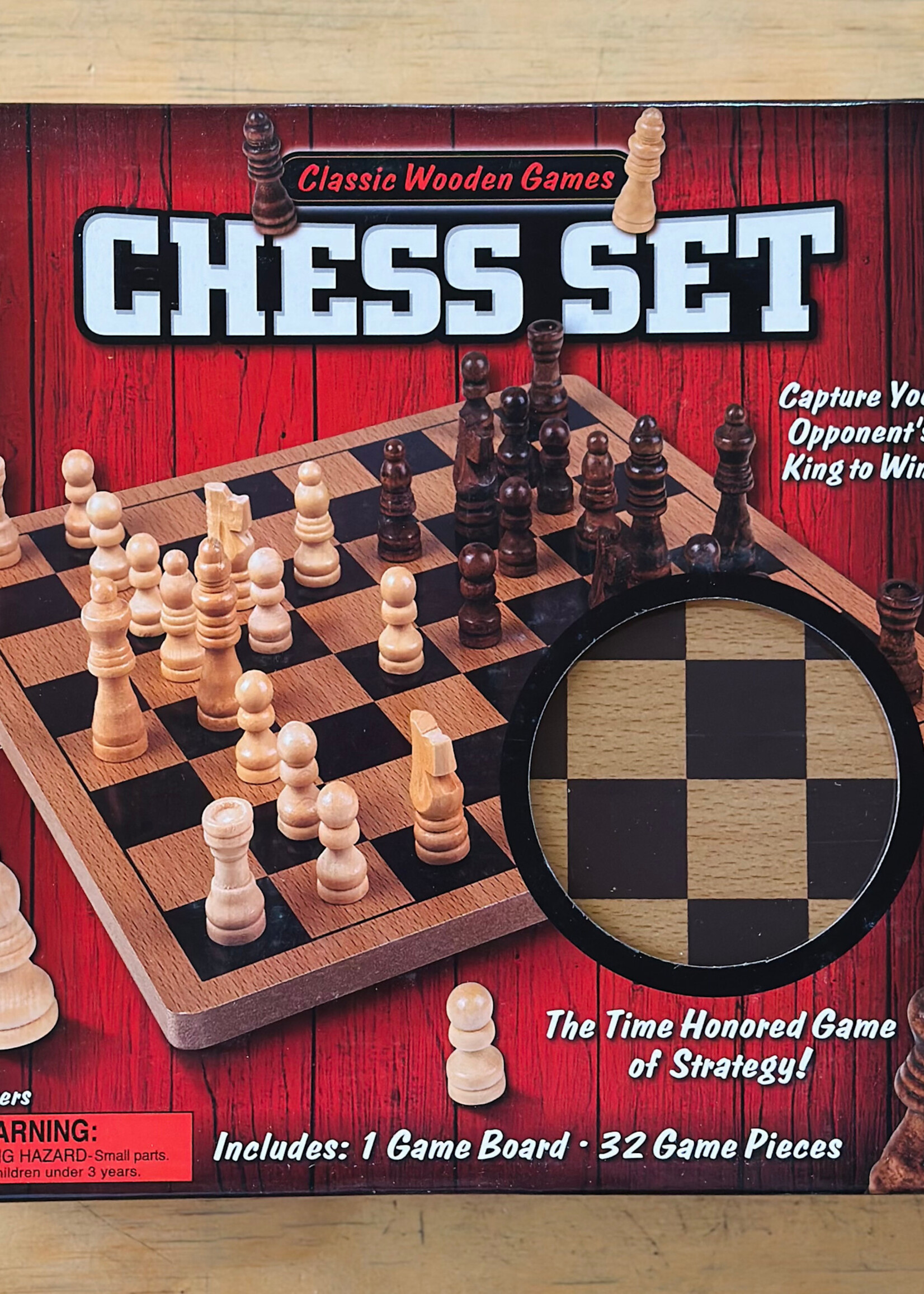 The Toy Network Game -10” Wooden Chess Set