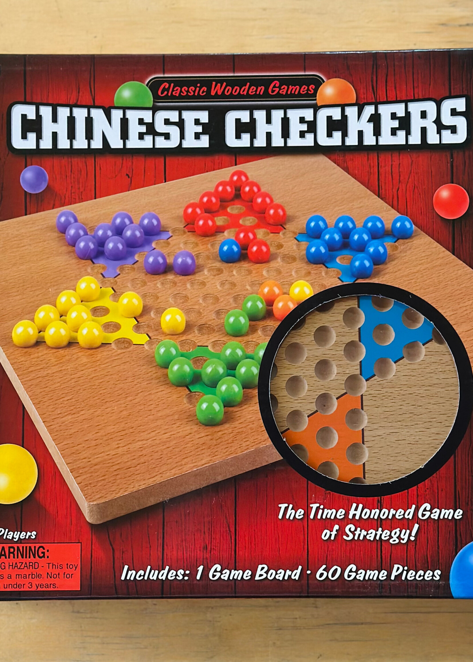 The Toy Network Game -10” Wooden Chinese Checkers