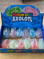 The Toy Network 3.5” Squeezy Bead Axolotl (Green)
