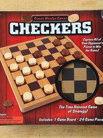 The Toy Network Game - 10” Wooden Checkers