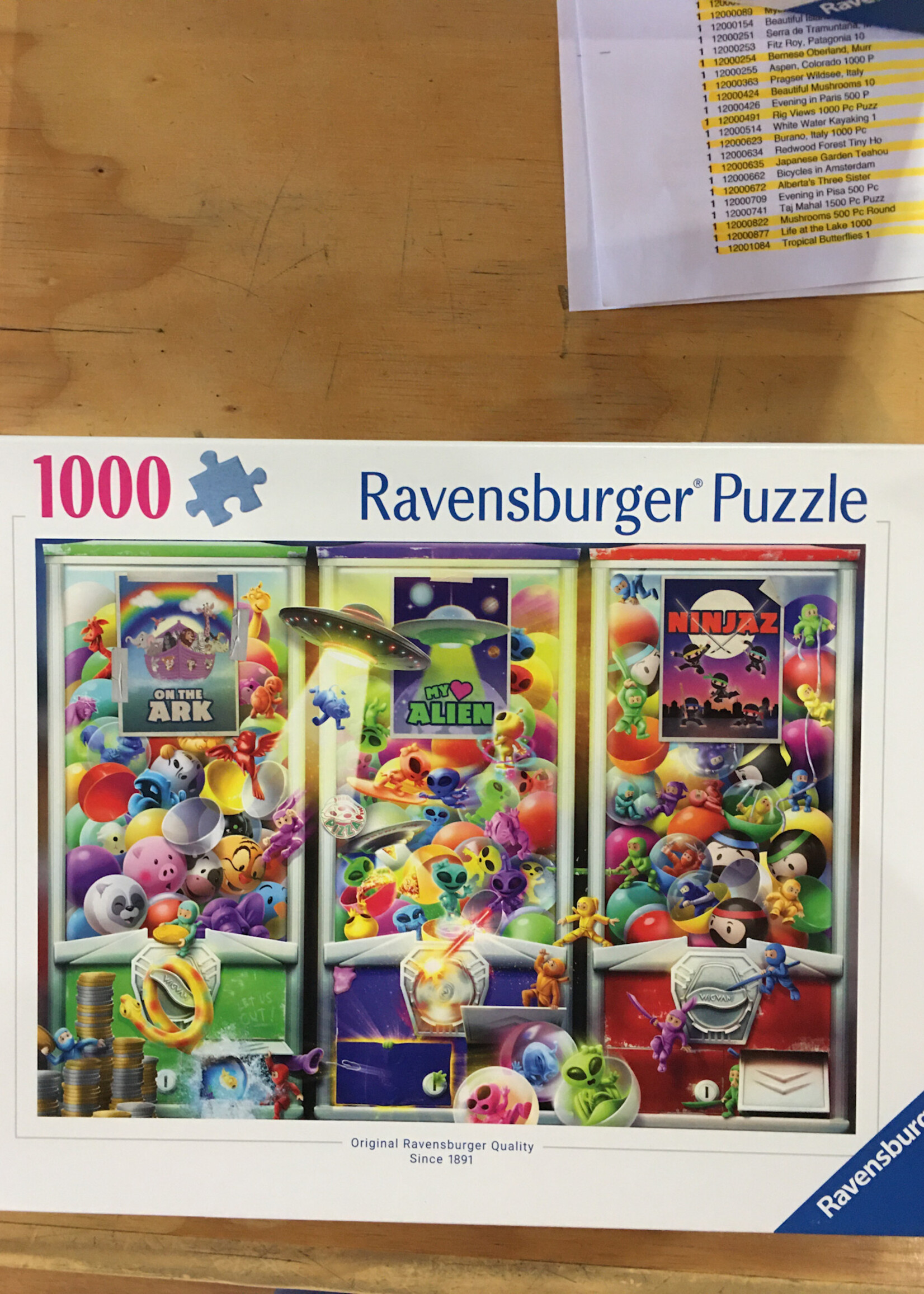 Ravensburger Puzzle - Animals, Aliens and Ninjas 1000 Pc.
