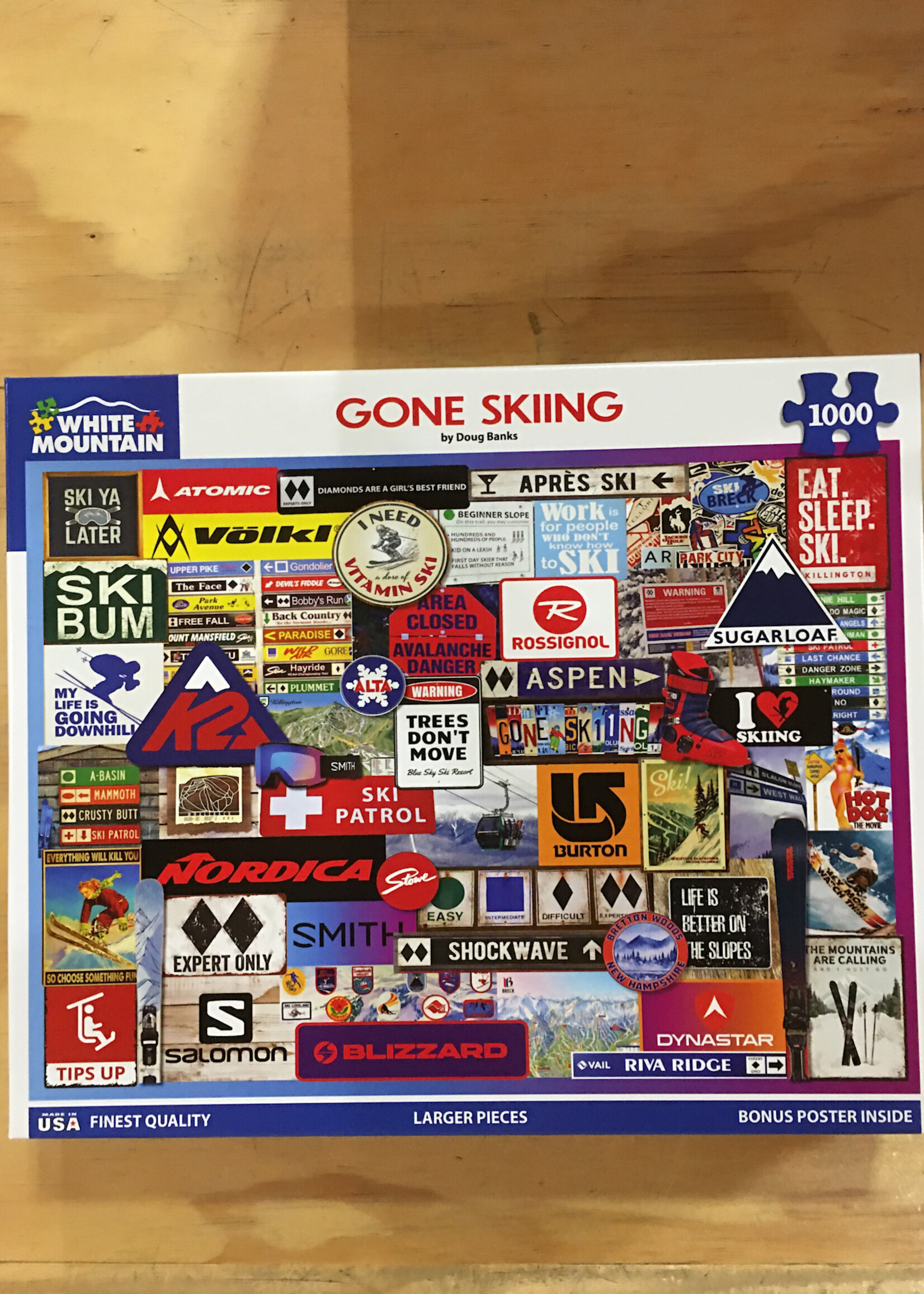 White Mountain Puzzles Puzzle - Gone Skiing 1000 Pc.