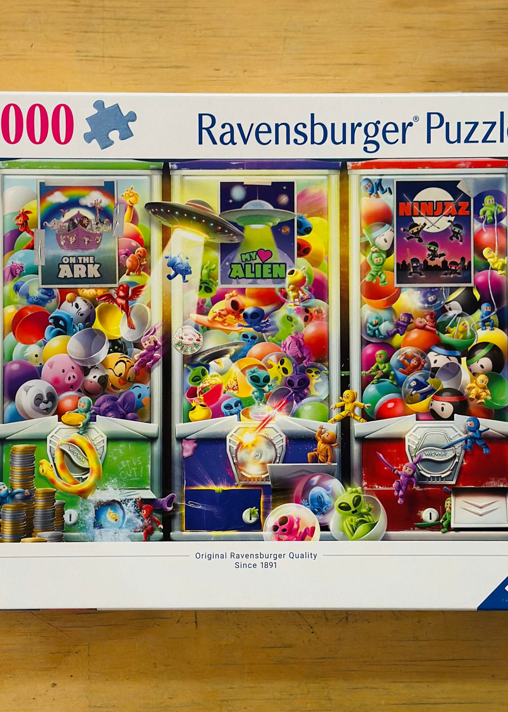 Ravensburger Puzzle - Animals, Aliens and Ninjas 1000 Pc.