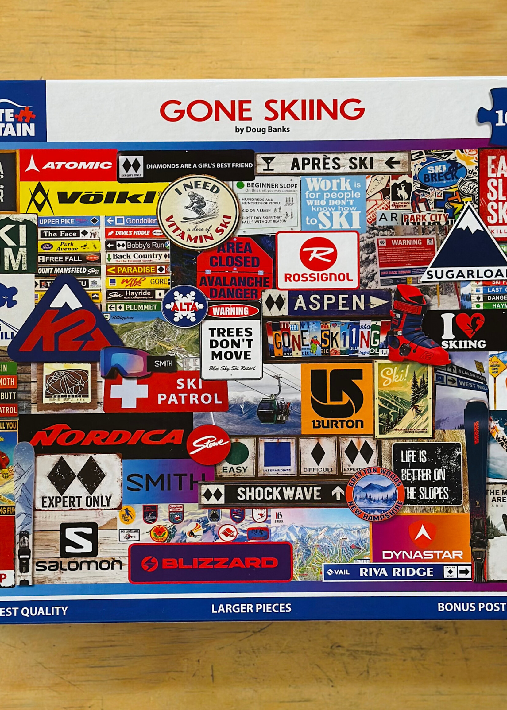 White Mountain Puzzles Puzzle - Gone Skiing 1000 Pc.