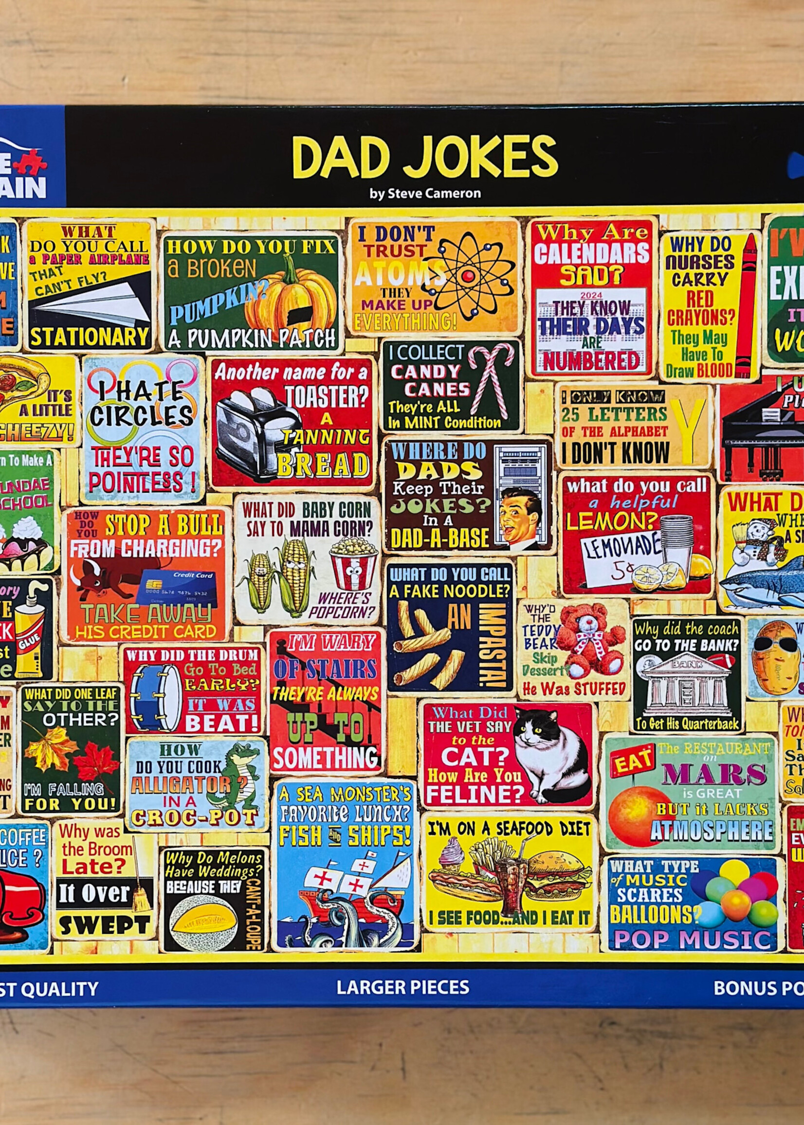 White Mountain Puzzles Puzzle - Dad Jokes 1000 Pc.