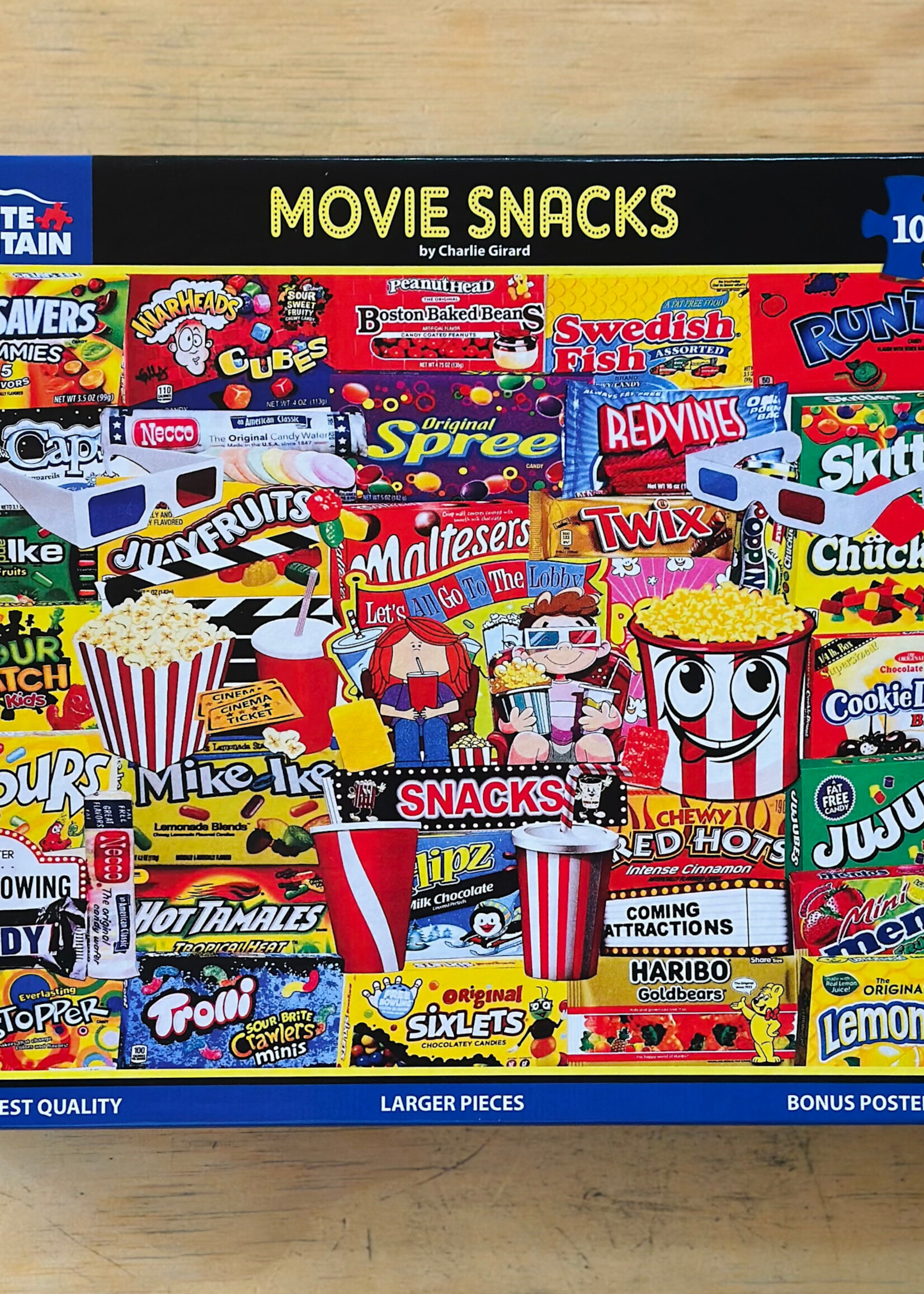 White Mountain Puzzles Puzzle - Movie Snacks 1000 Pc.