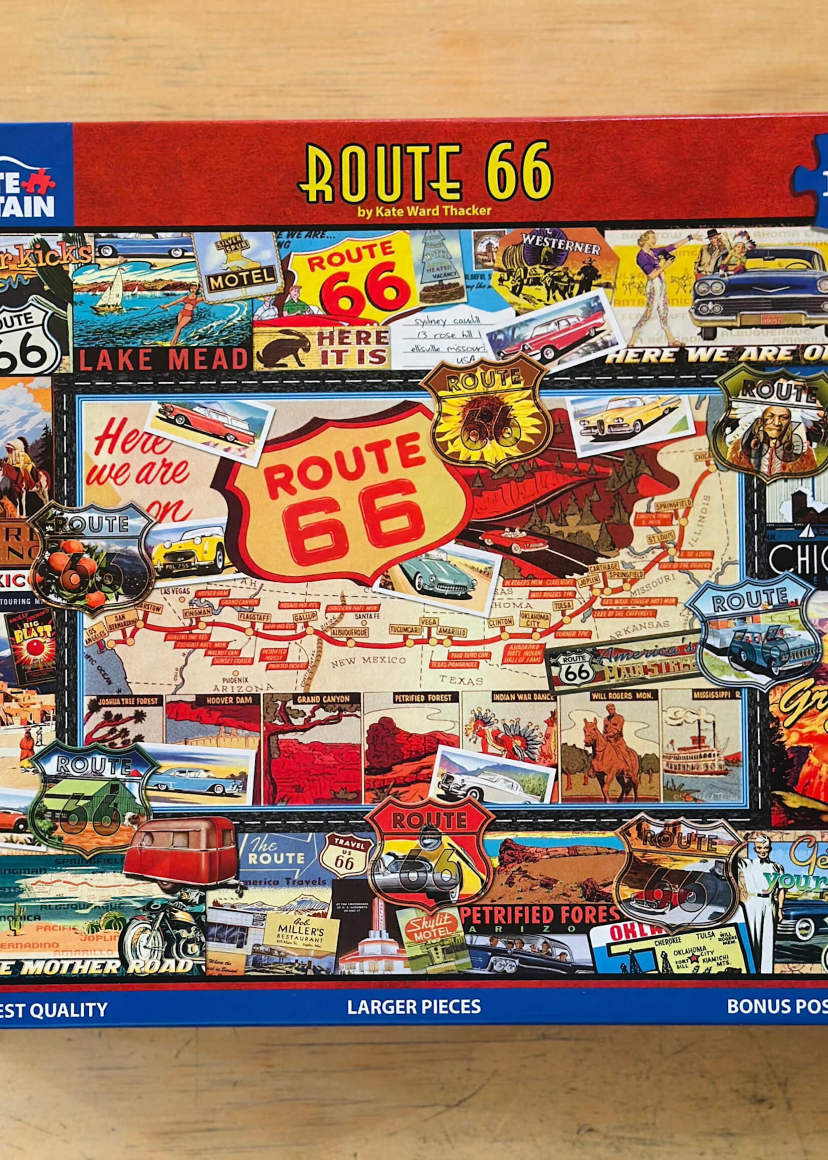White Mountain Puzzles Puzzle - Route 66 1000 Pc.