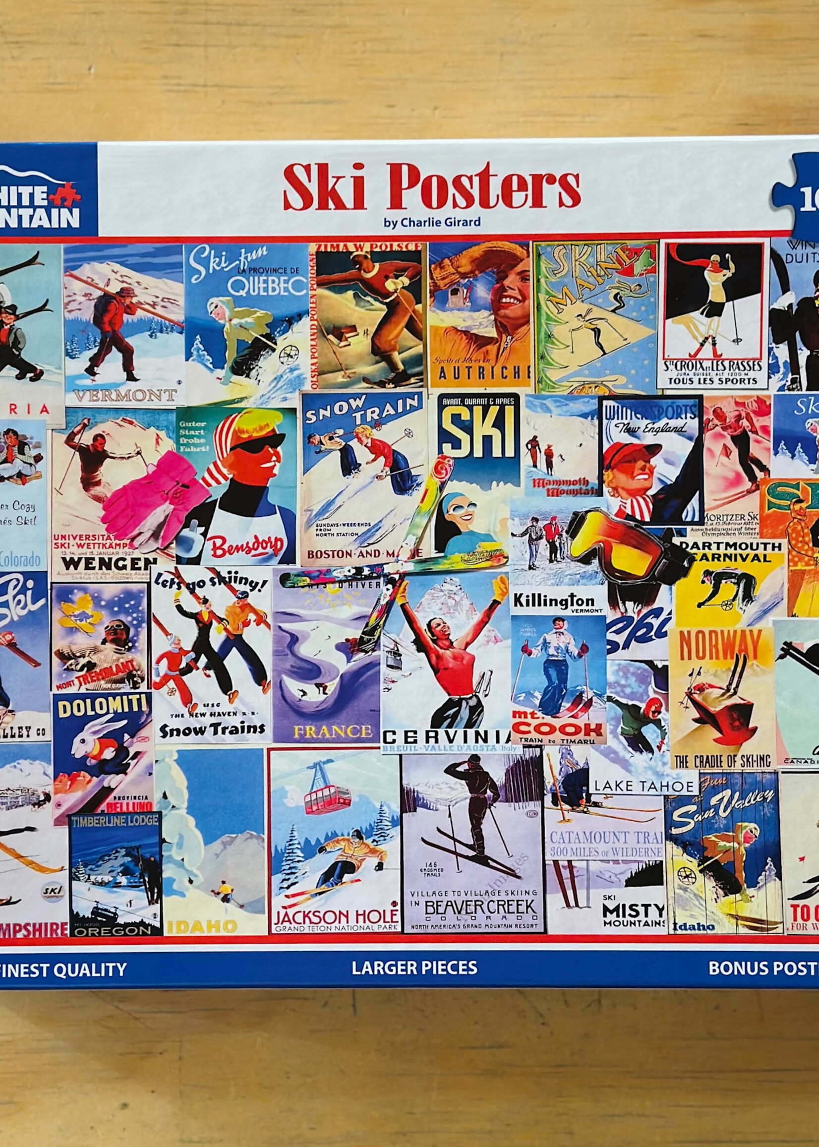 White Mountain Puzzles Puzzle - Ski Posters 1000 Pc.