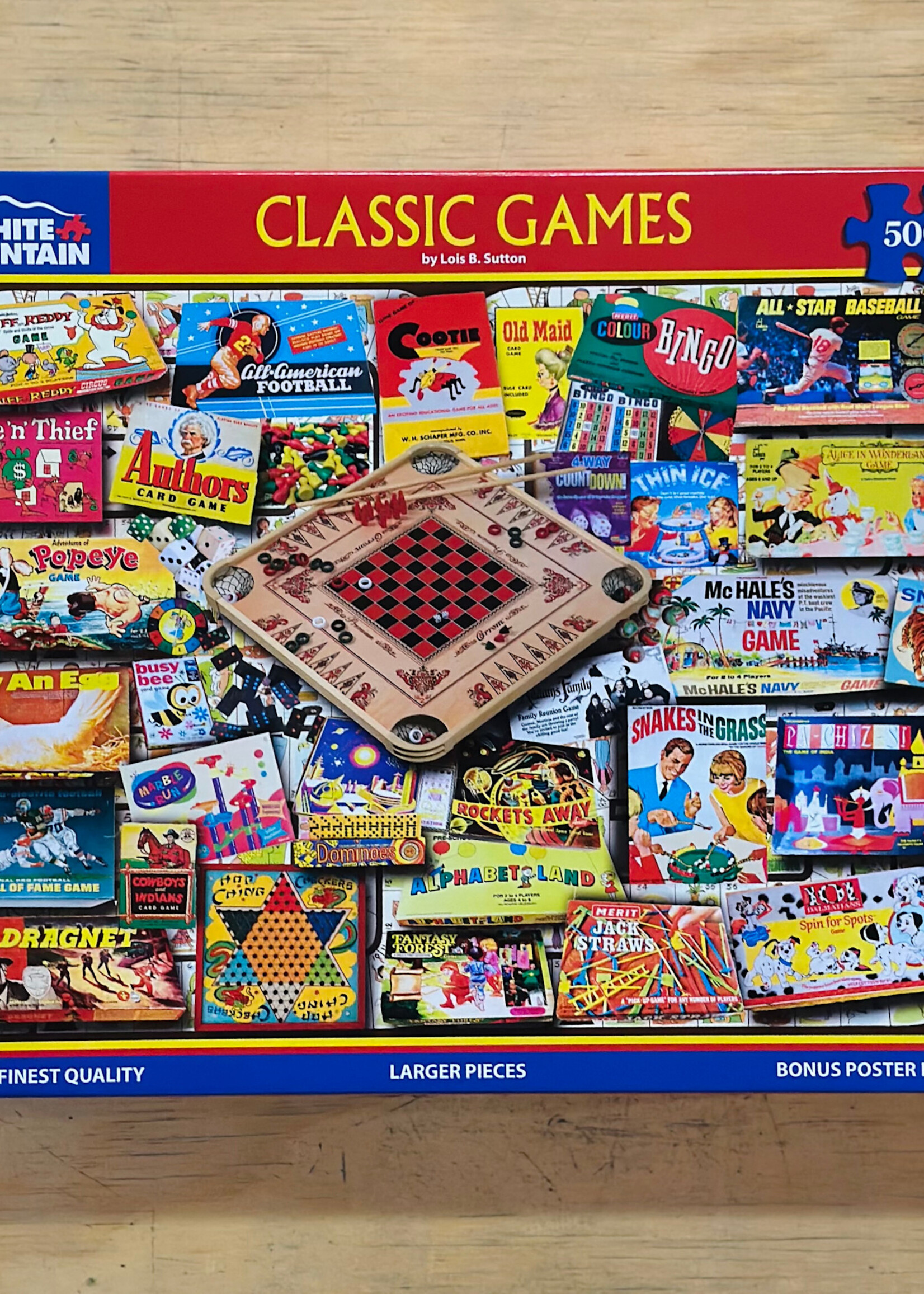 White Mountain Puzzles Puzzle - Classic Games 500 Pc.