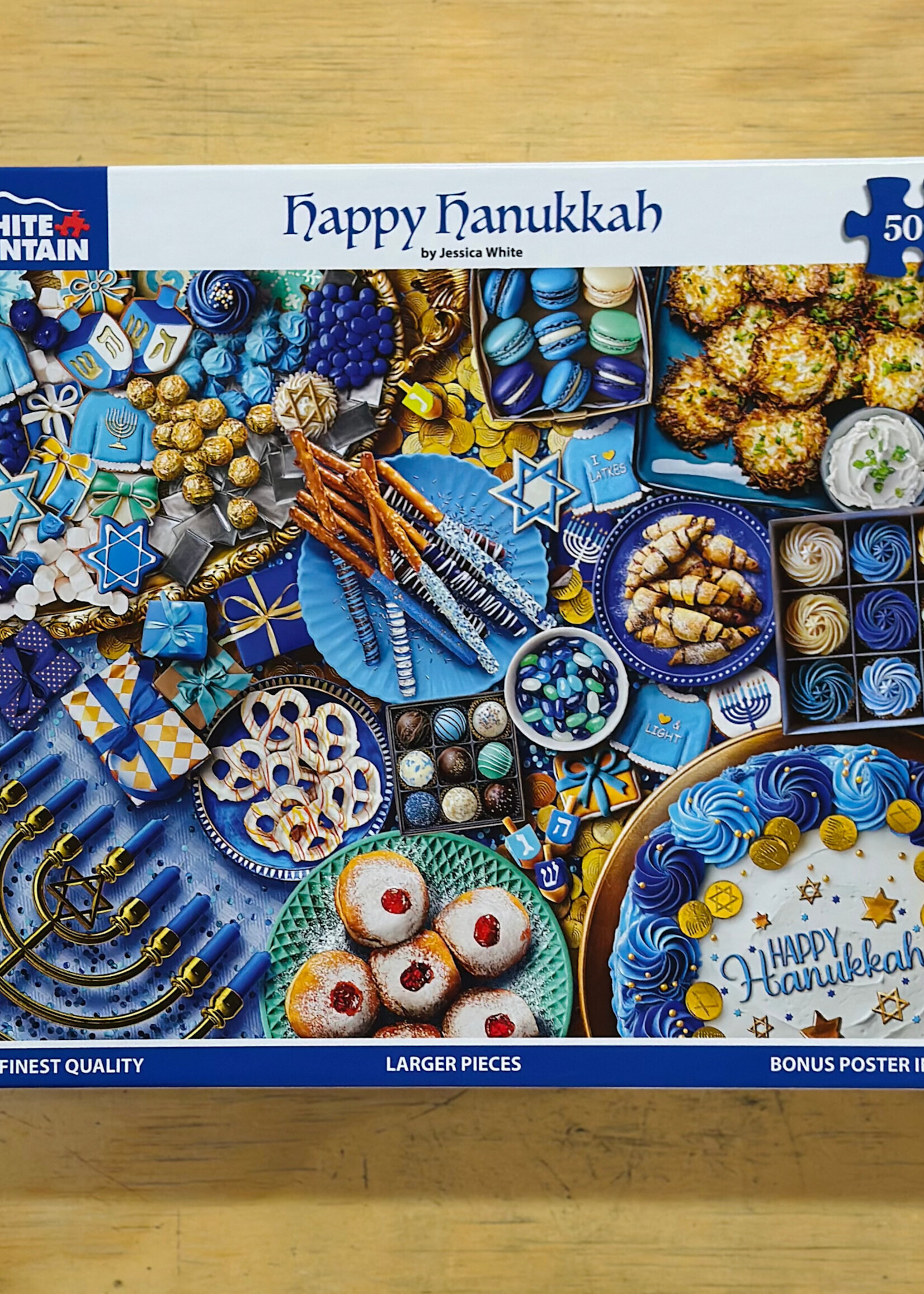 White Mountain Puzzles Puzzle - Happy Hanukkah 500 Pc.