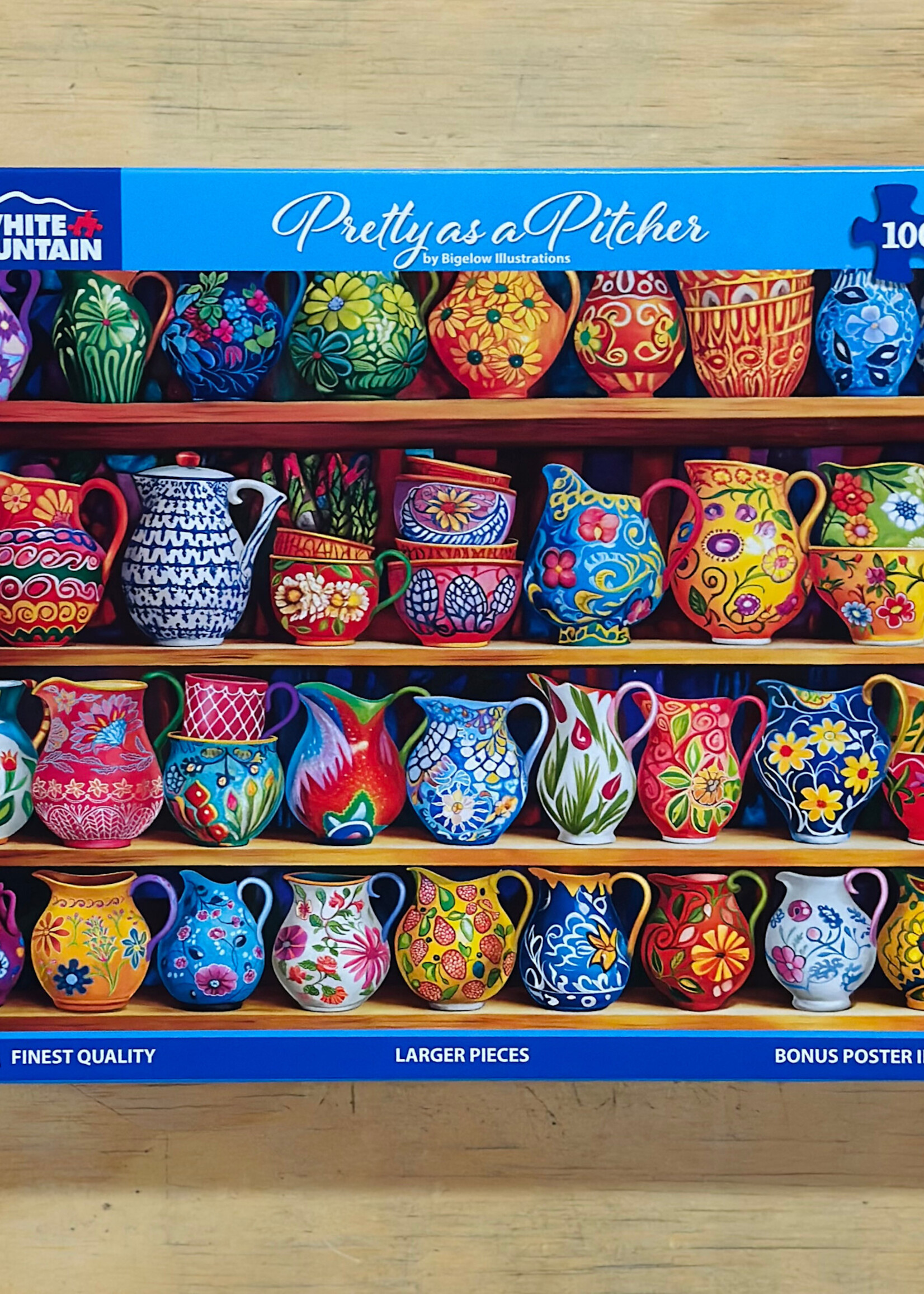White Mountain Puzzles Puzzle - Pretty As a Pitcher 1000 Pc.