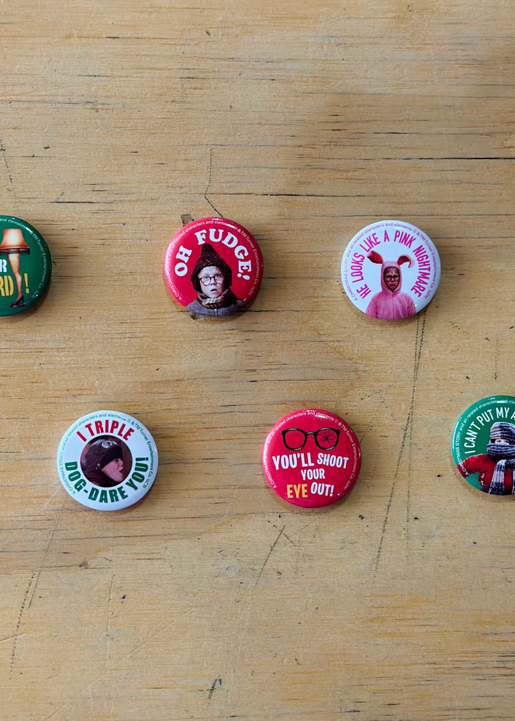 Oriental Trading Christmas Buttons (WB)