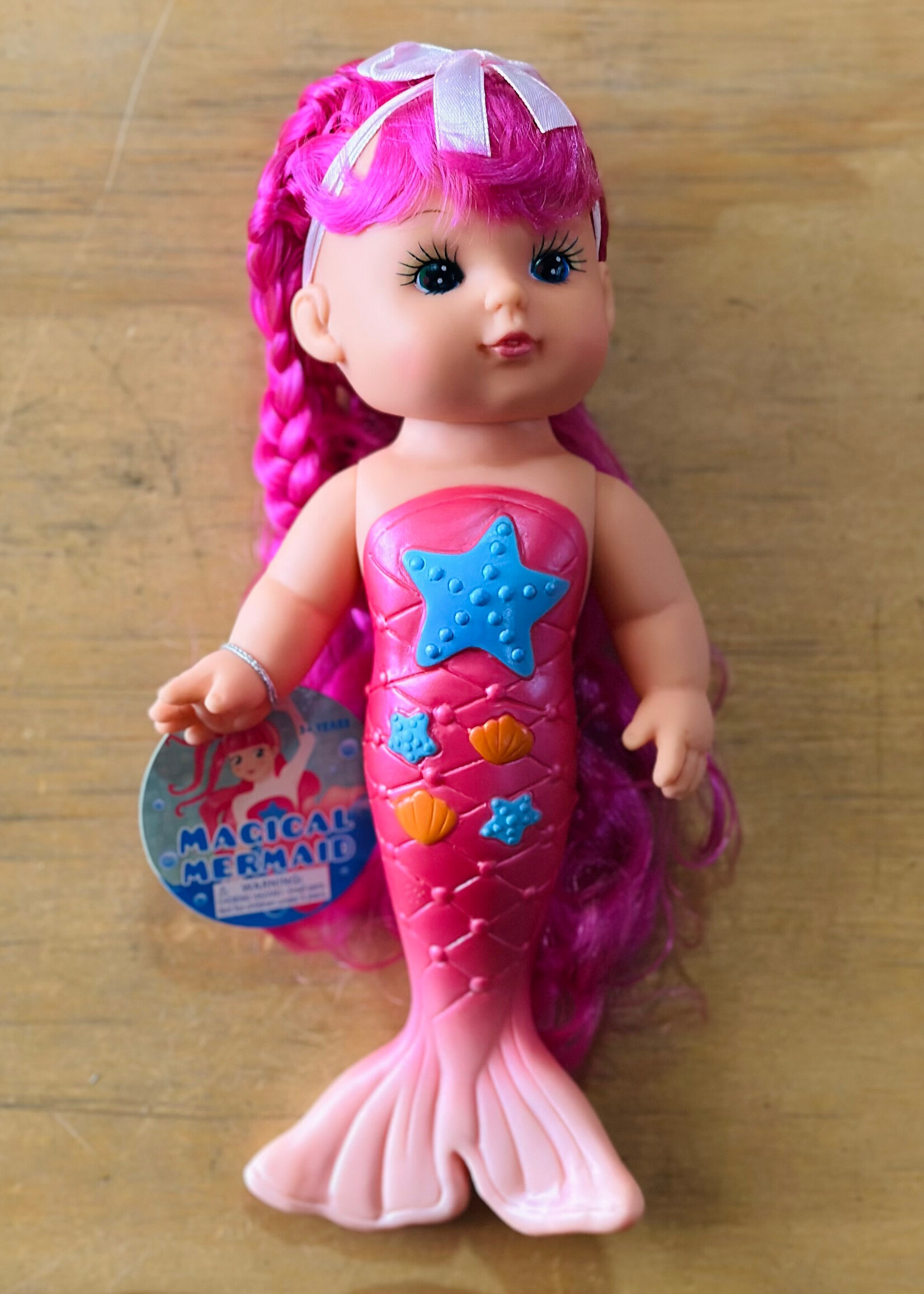 Toysmith Bathtime Mermaid Doll (Pink)