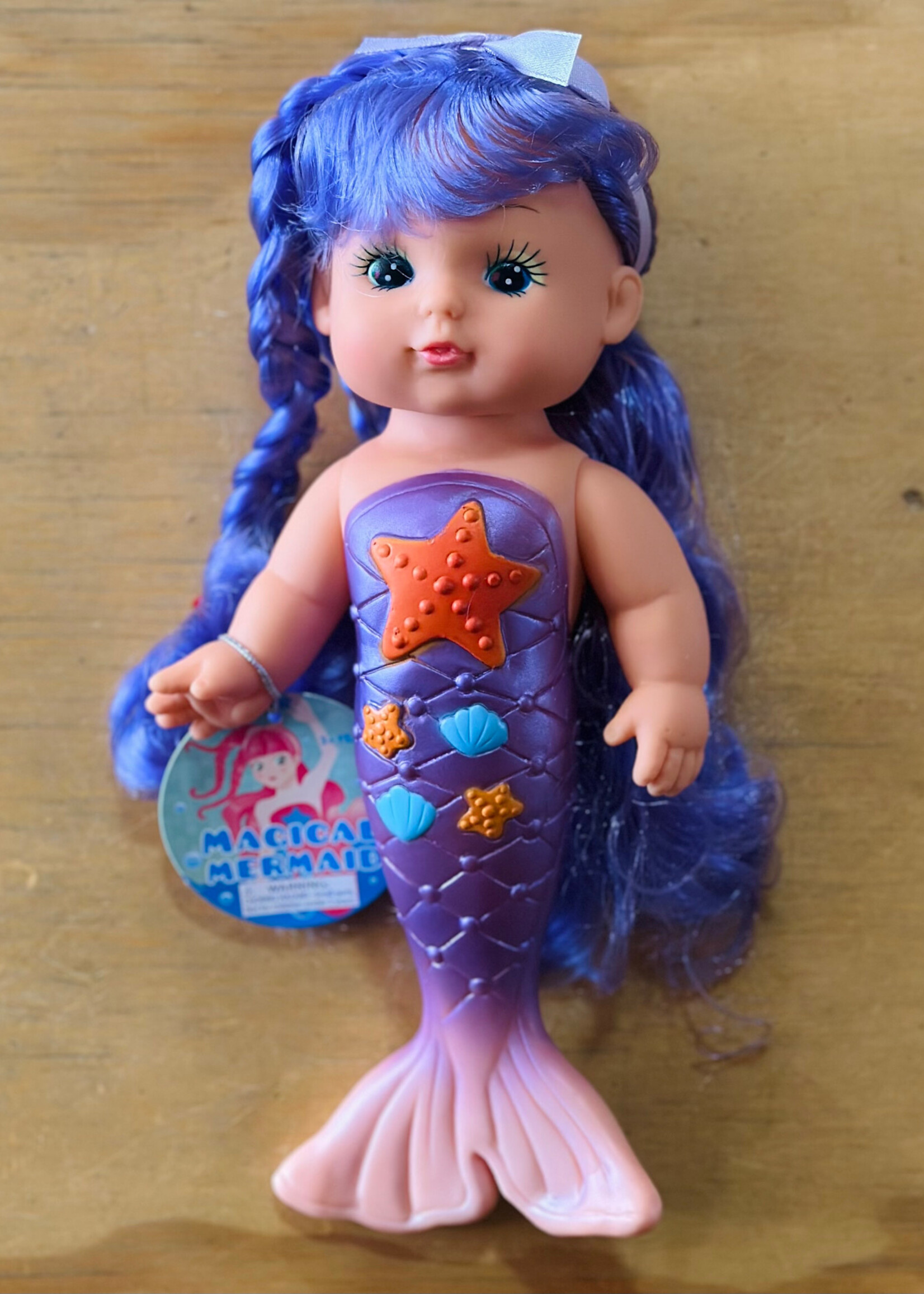 Toysmith Bathtime Mermaid Doll (Purple)