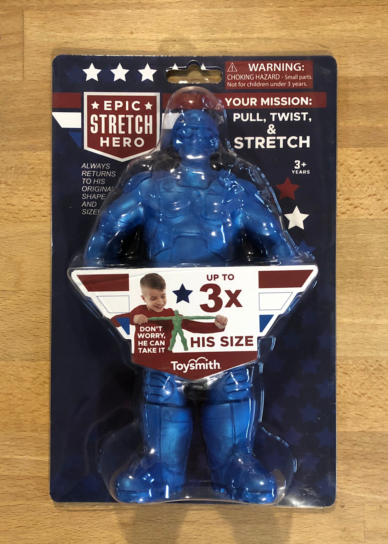 Toysmith Epic Stretch Hero (Blue)