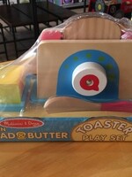 Melissa & Doug Wooden Bread & Butter Toaster Set