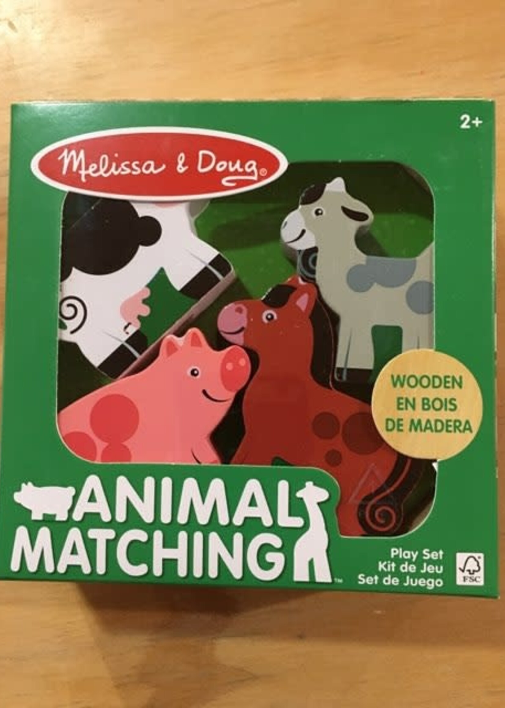 Melissa & Doug Wooden Animal Matching Farm