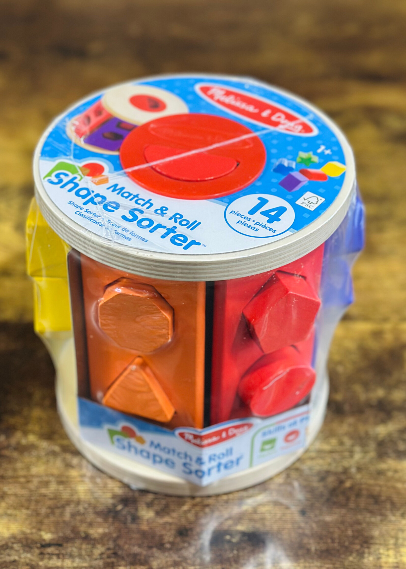 Melissa & Doug Match & Roll Shape Sorter