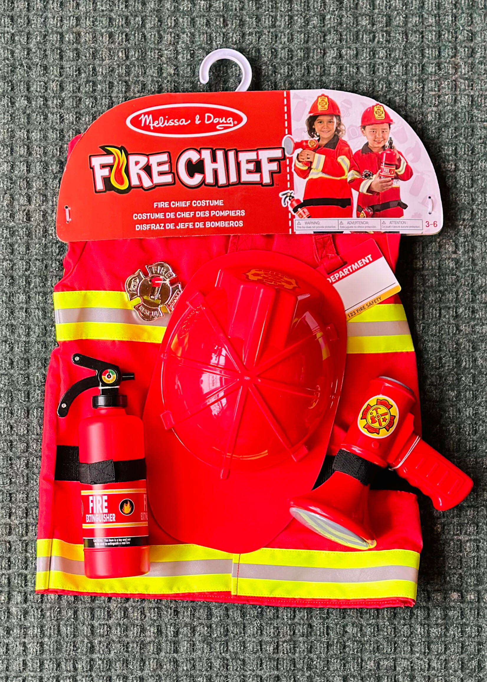 Melissa & Doug Fire Chief Role Play Costume Set