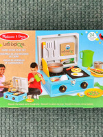 Melissa & Doug Let's Explore Wooden Camp Stove Play Set