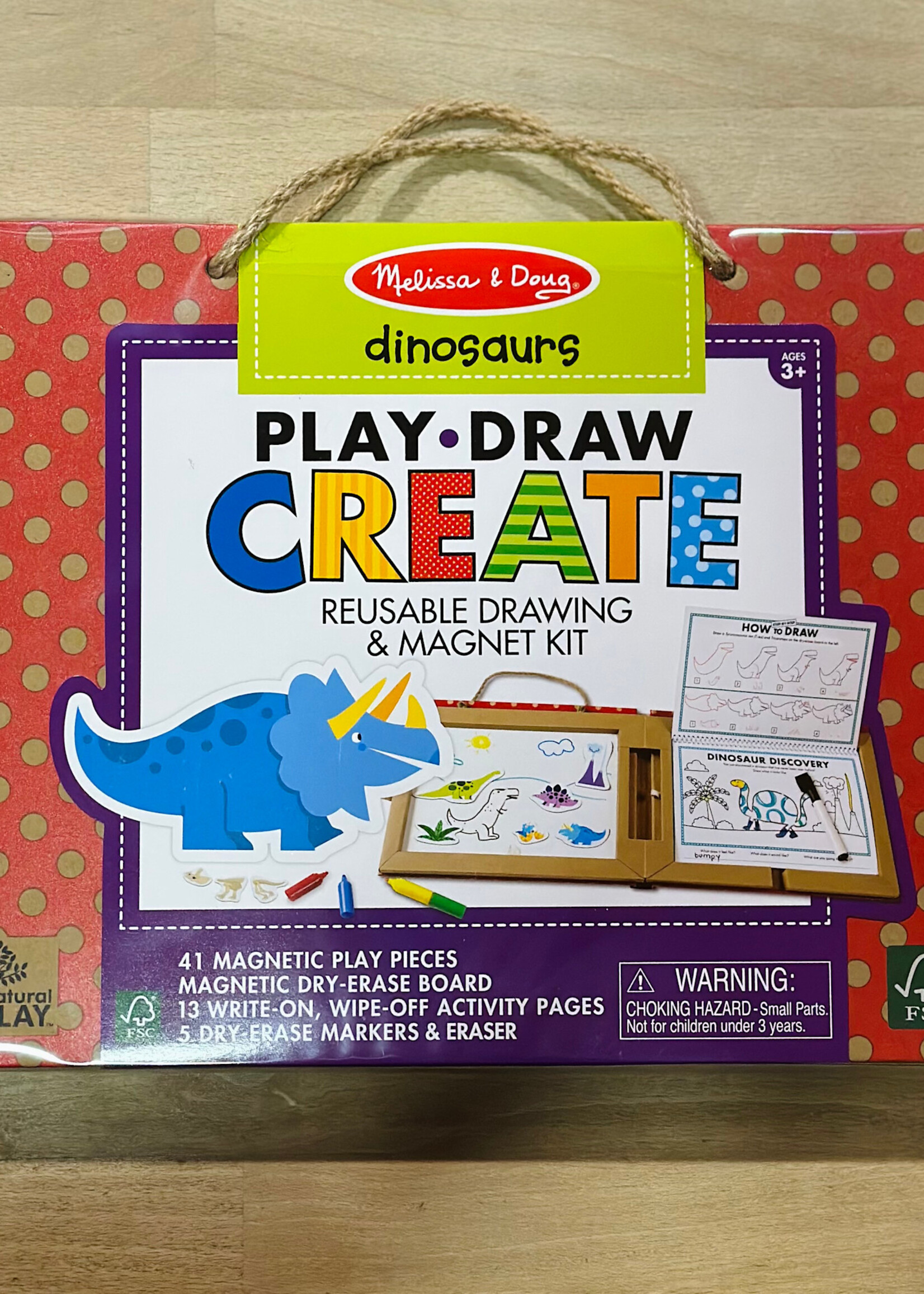 Melissa & Doug Play, Draw, Create - Dinosaurs