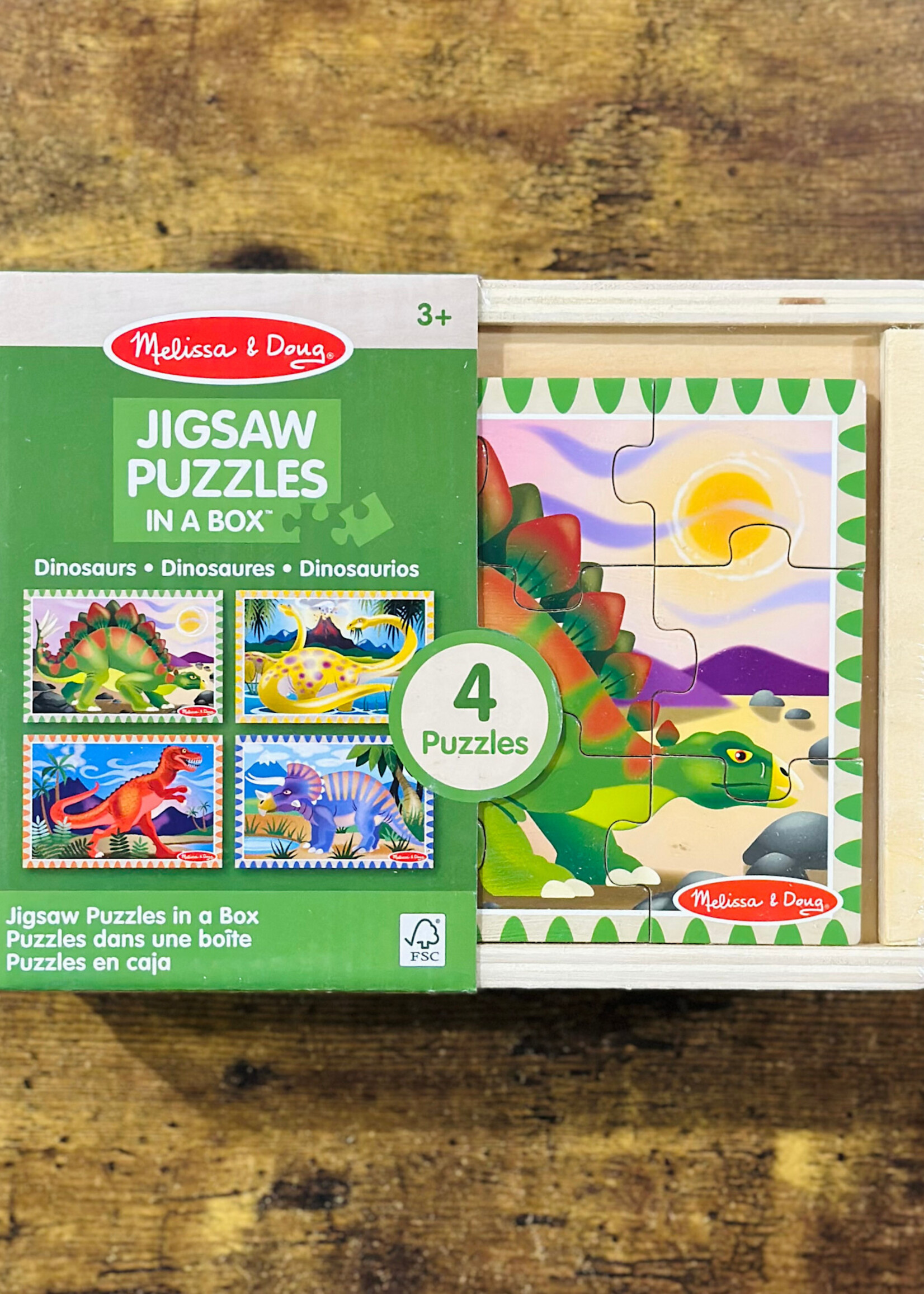 Melissa & Doug Puzzle - Dinosaur Puzzles in a Box