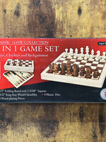 University Games Game - 3-in-1 Game Set (Chess, Checkers, & Backgammon)