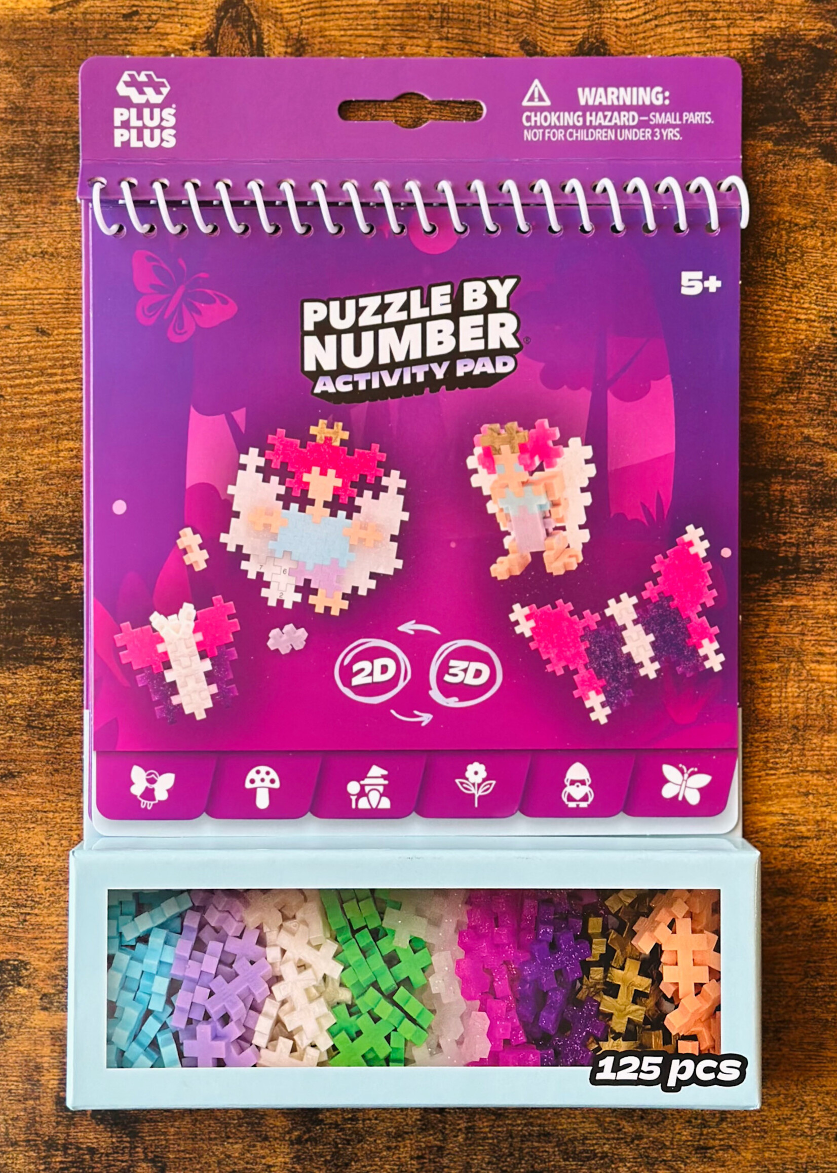 Plus-Plus Puzzle by Number - 125 Pc. Enchanted Forest (Activity Pad)