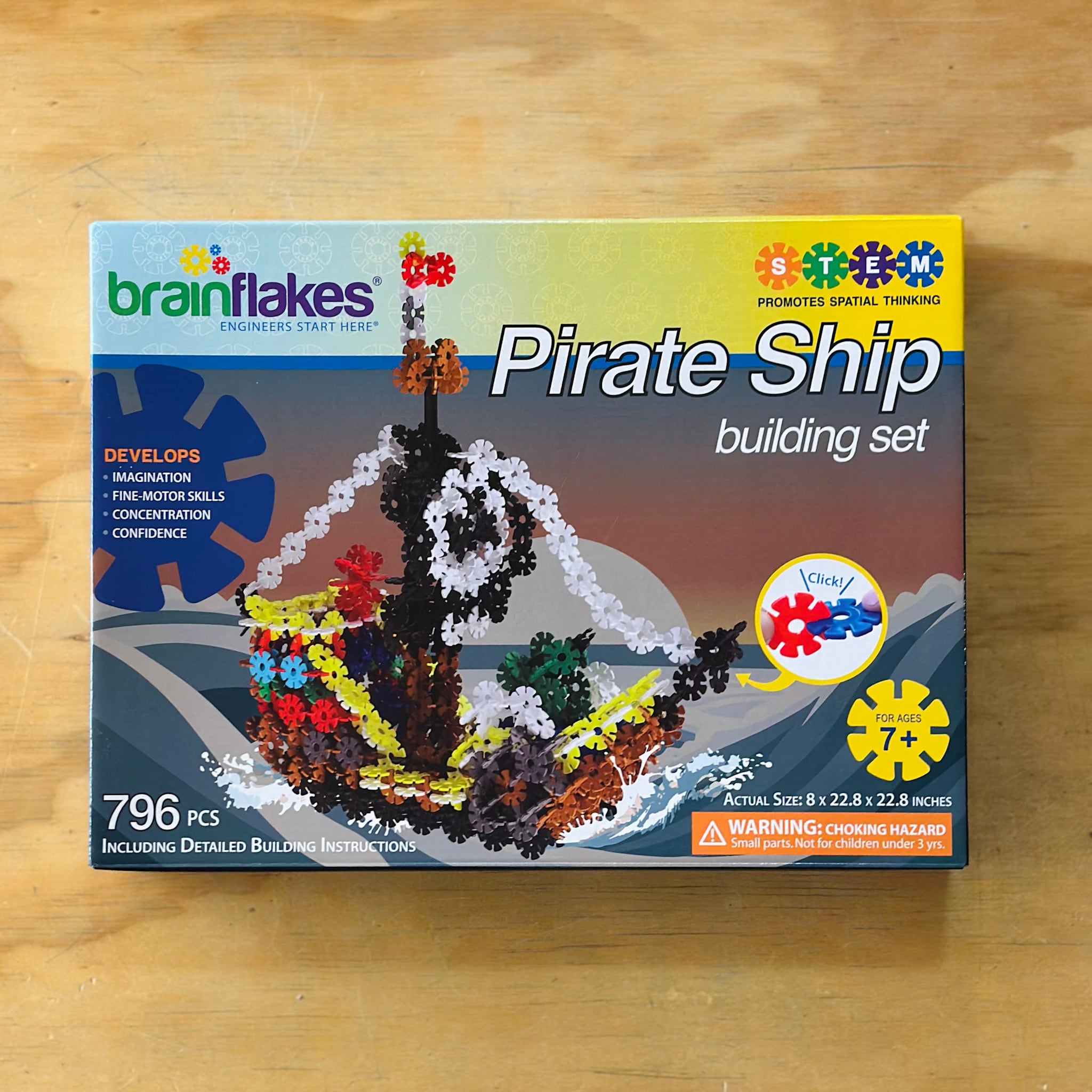 BrainFlakes - Pirate Ship Building Set