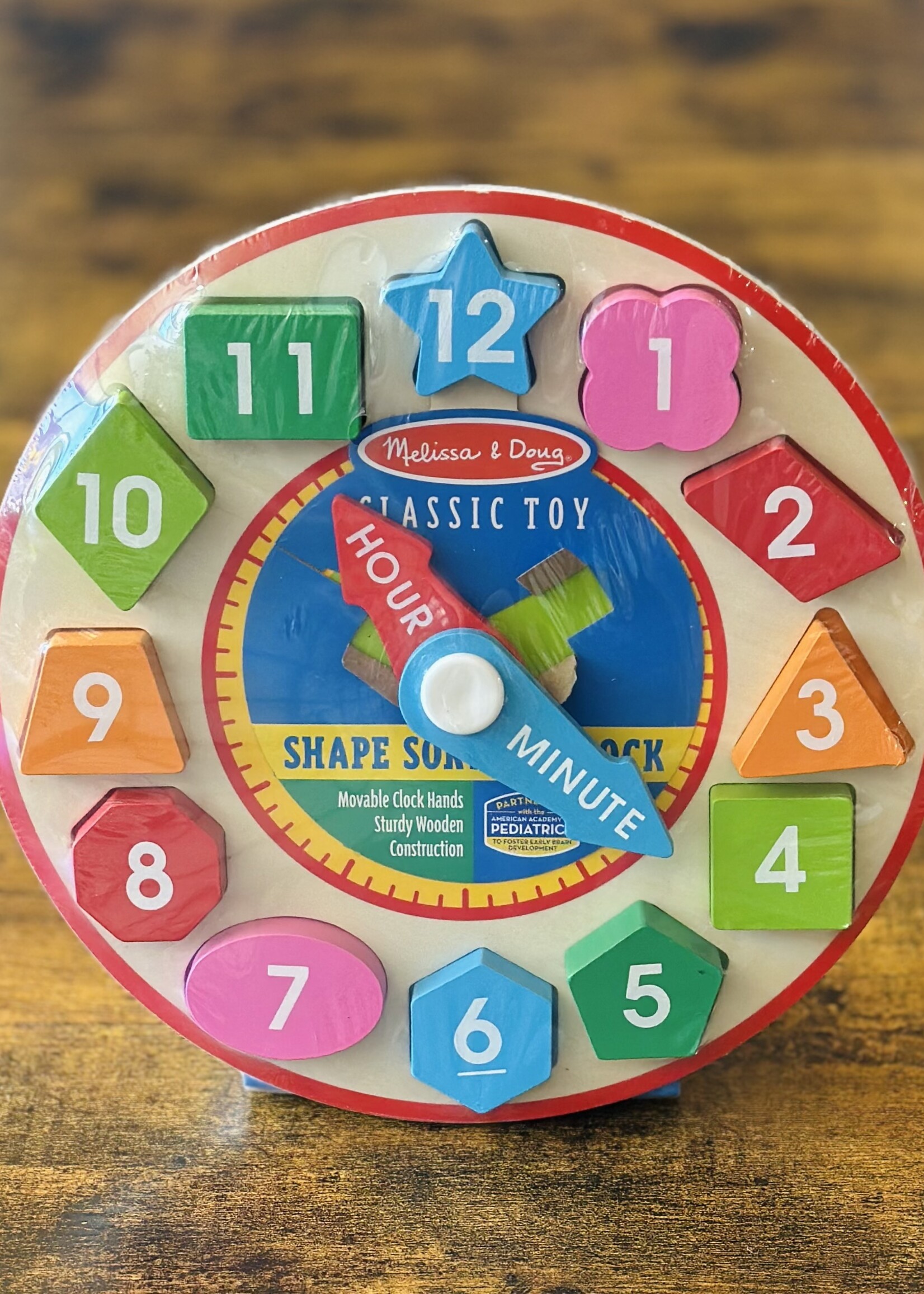 Melissa & Doug Shape Sorting Clock
