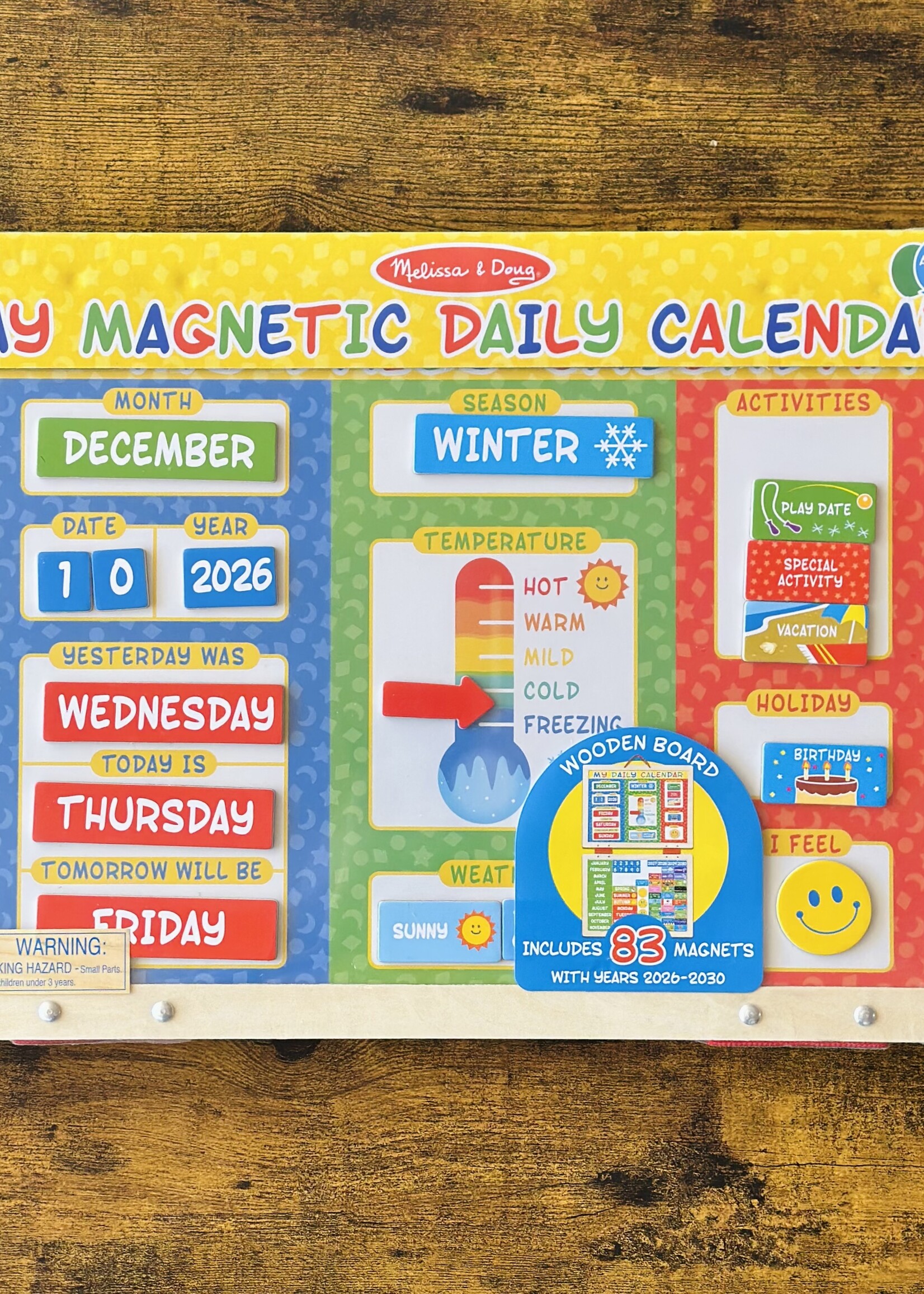 Melissa & Doug My First Daily Magnetic Calendar