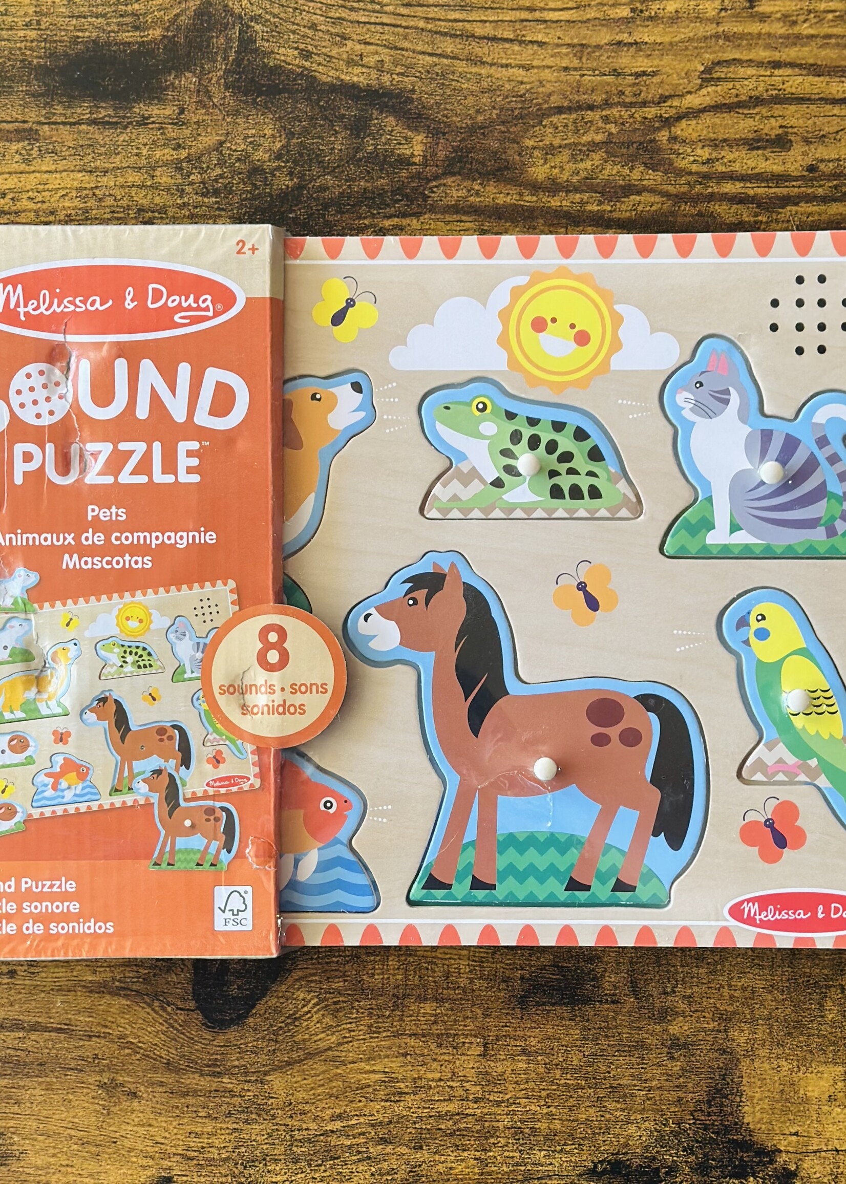 Melissa & Doug Puzzle - Sound: Pets 8 Pc.
