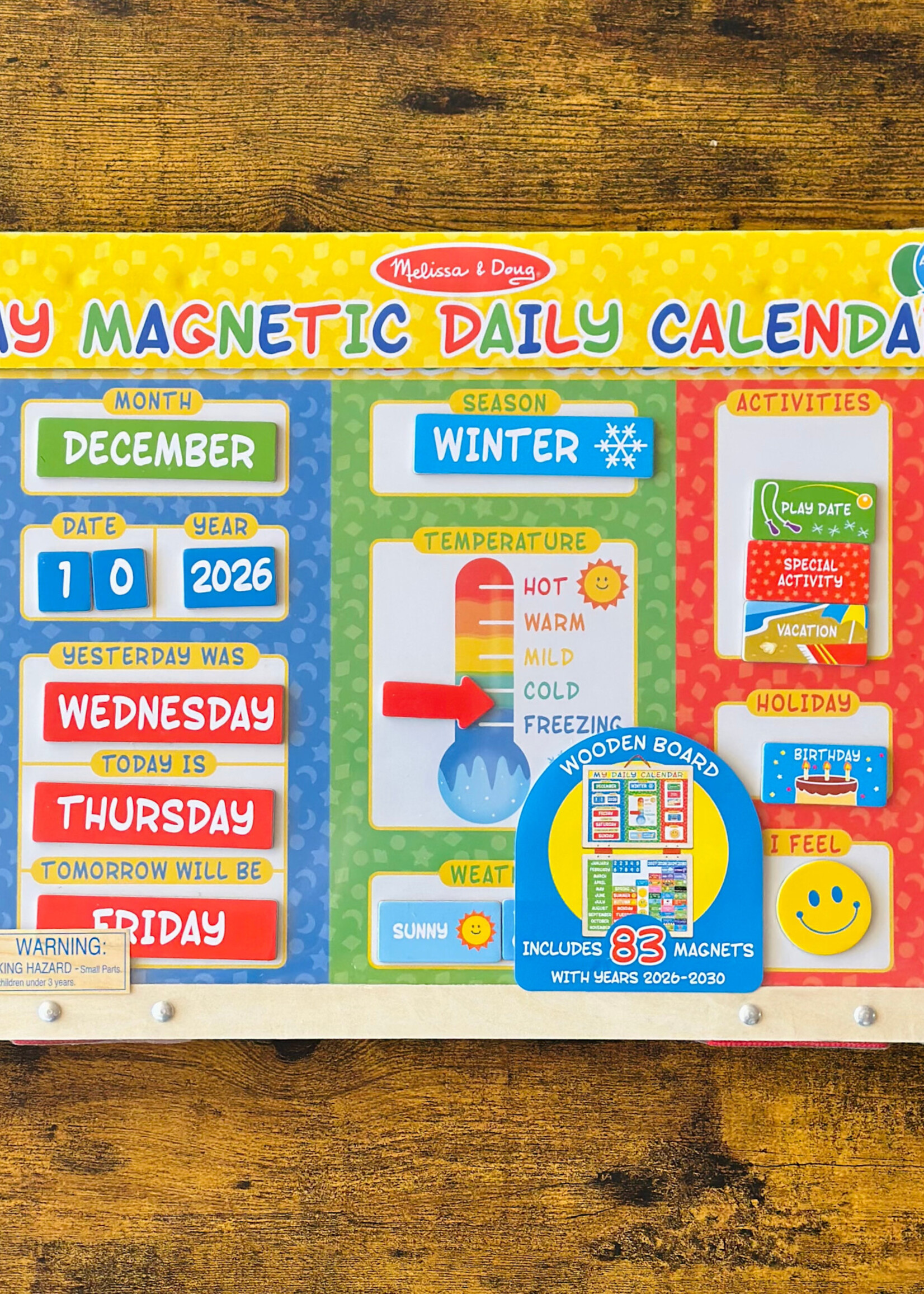 Melissa & Doug My First Daily Magnetic Calendar