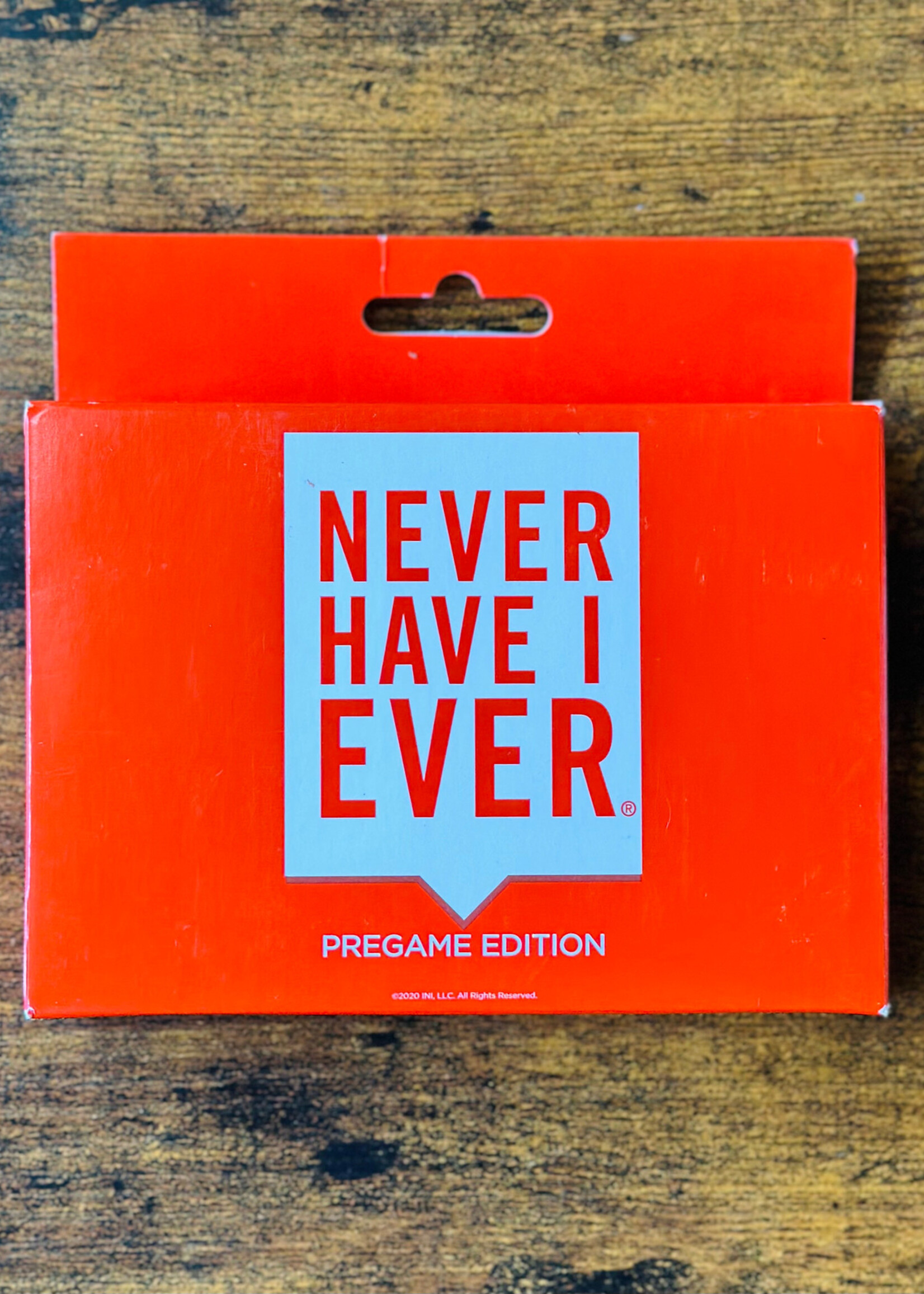 INI, LLC Card Game - Never Have I Ever (Pregame Edition)