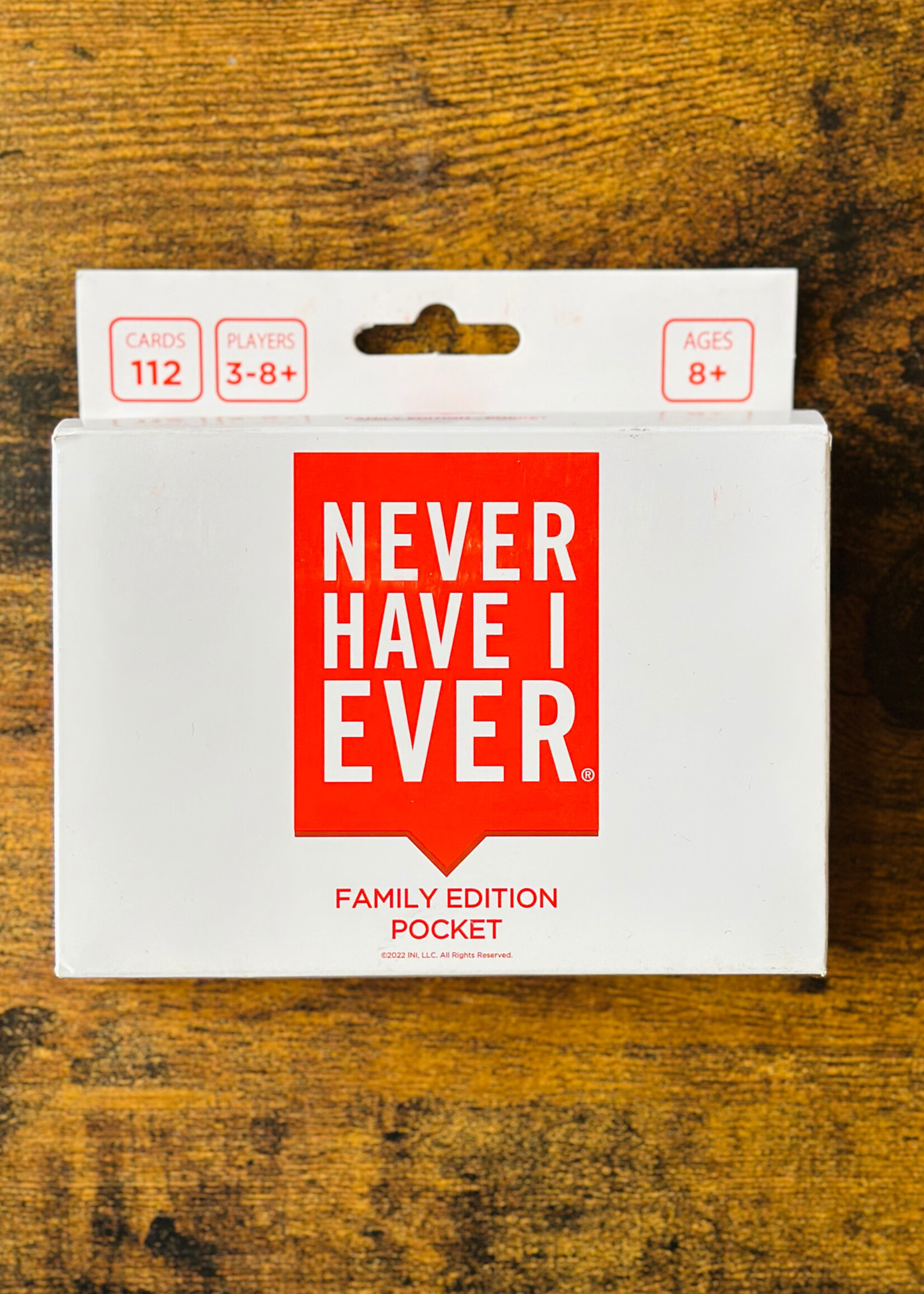 INI, LLC Card Game - Never Have I Ever (Family Edition Pocket)