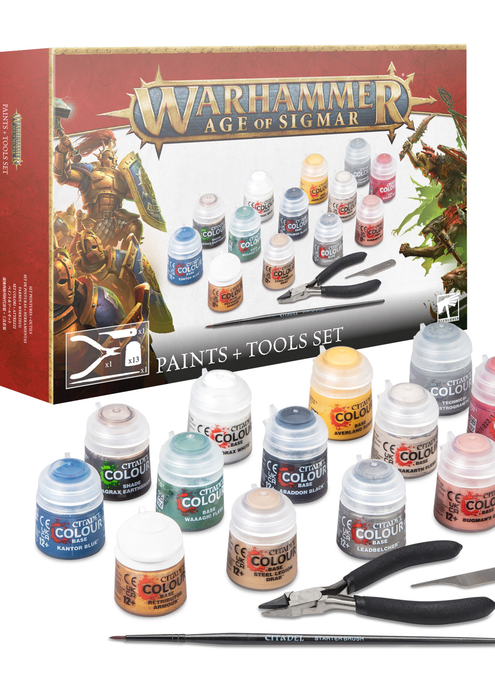 Warhammer Paints + Tools Set (AOS)
