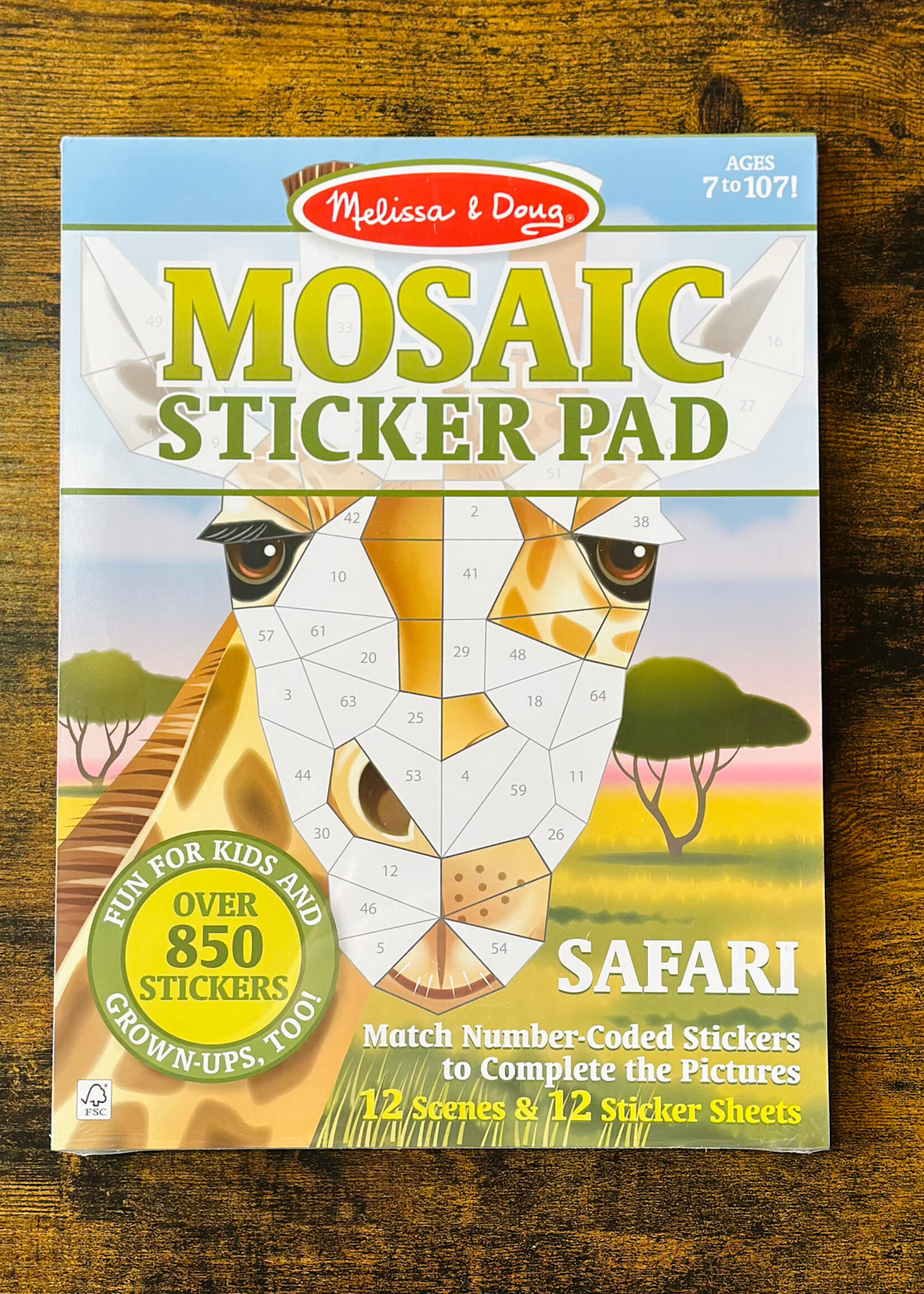 Melissa & Doug Mosaic Sticker Pad - Safari