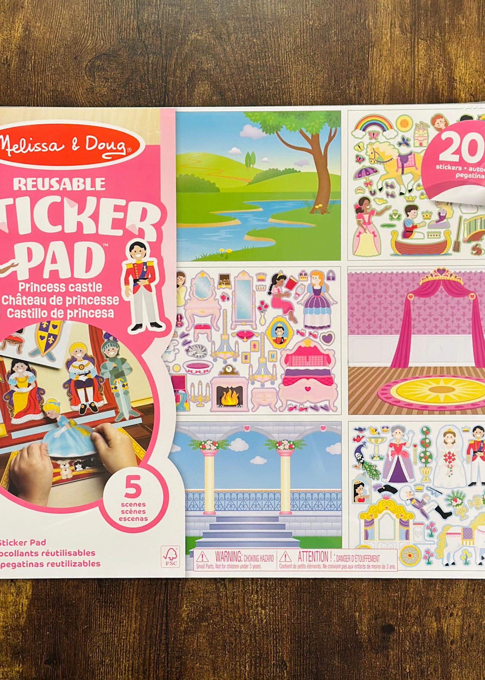 Melissa & Doug Reusable Sticker Pad - Princess Castle