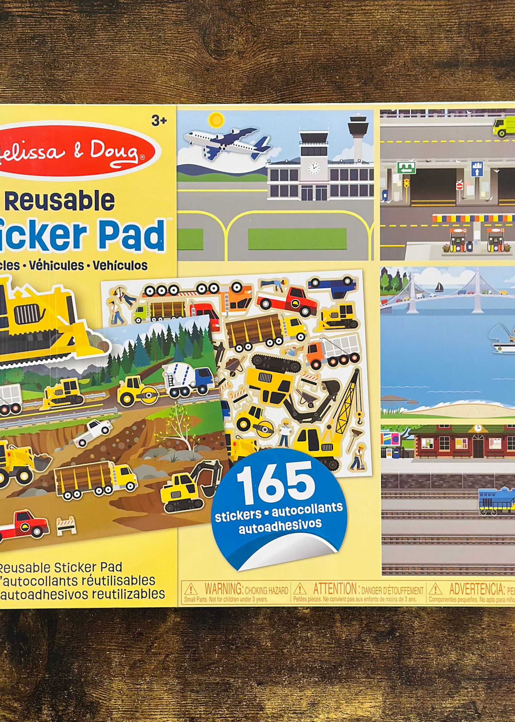 Melissa & Doug Reusable Sticker Pad - Vehicles