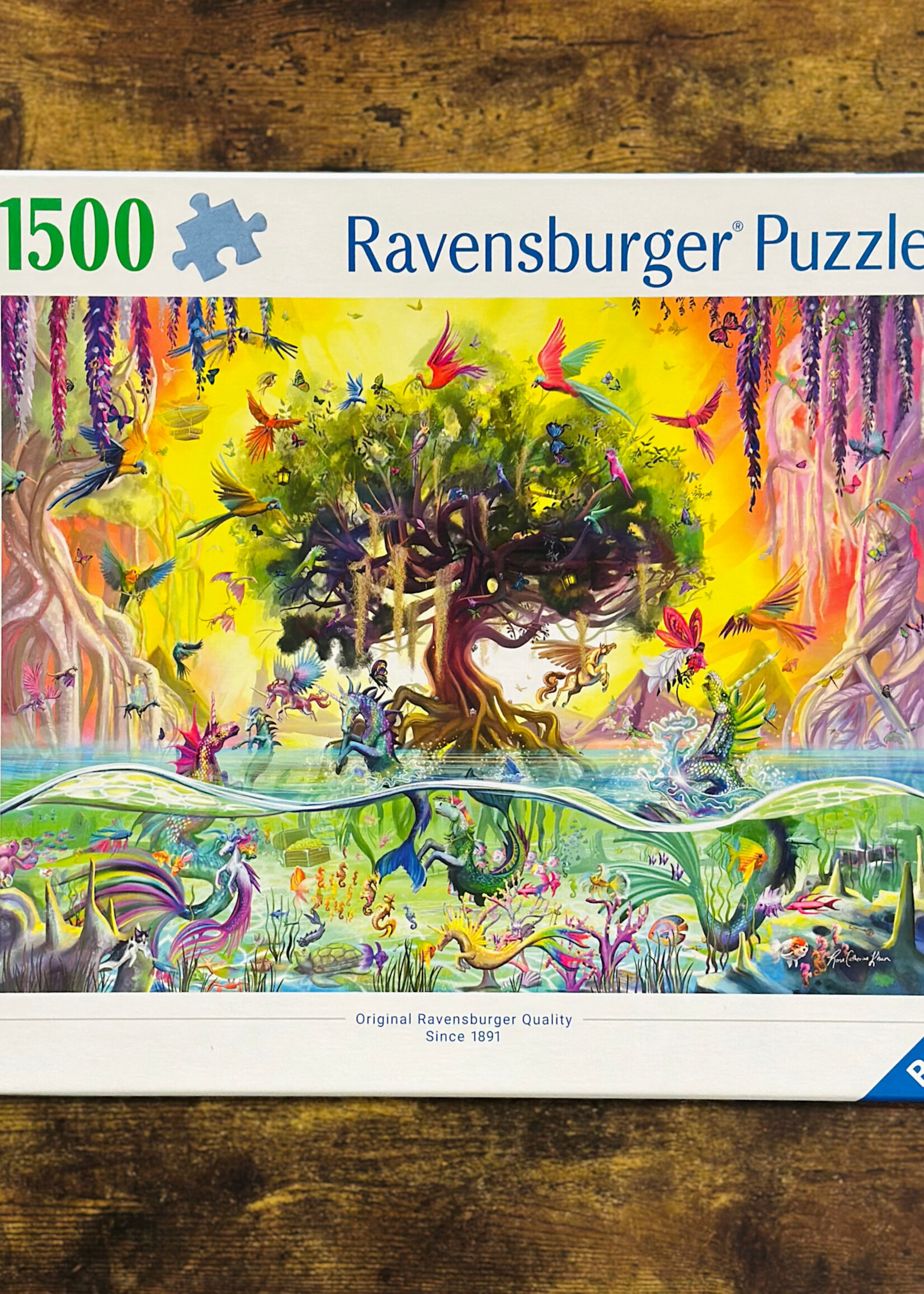 Ravensburger Puzzle - Beautiful Sea Unicorn and Friends 1500 Pc.