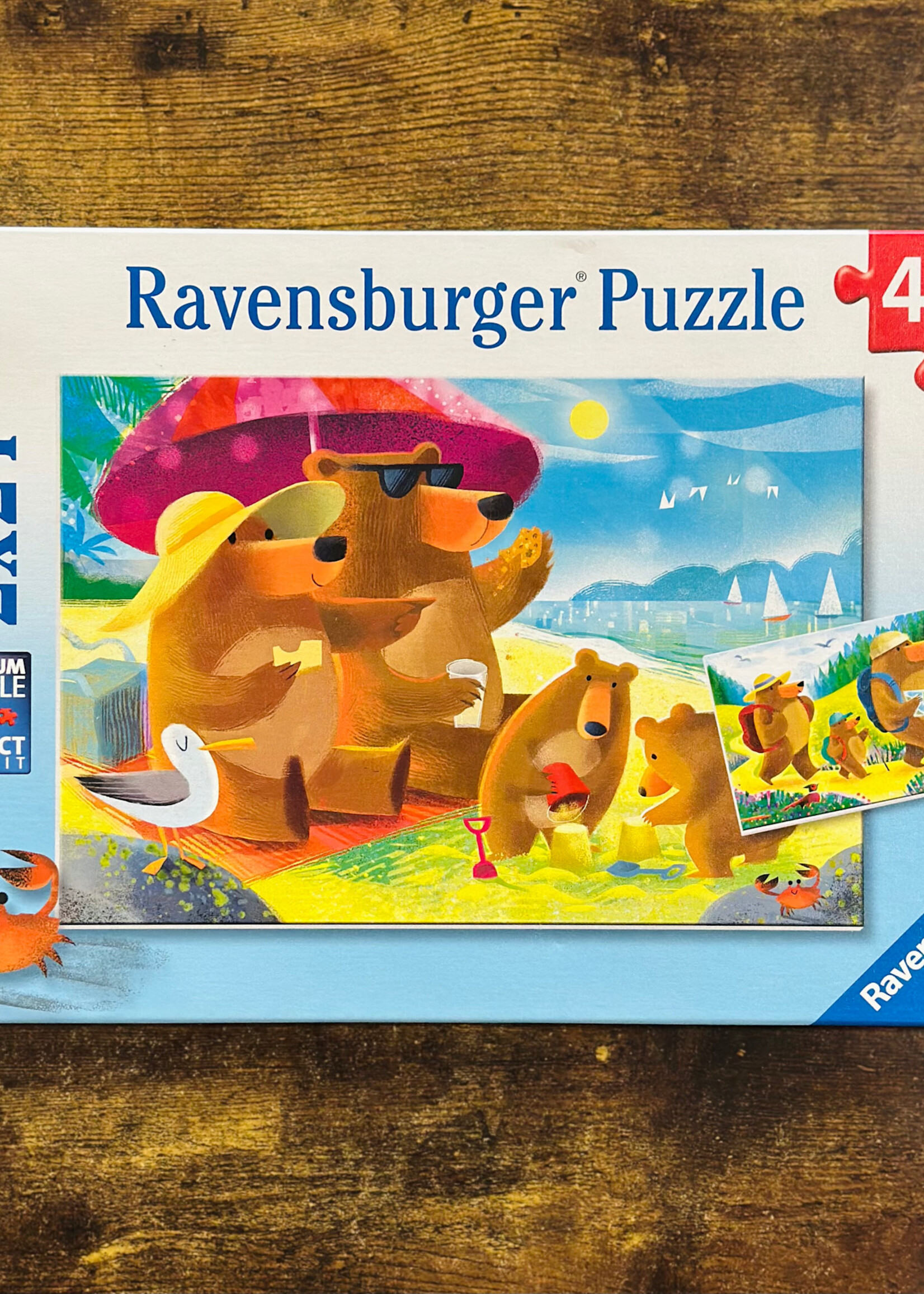 Ravensburger Puzzle - Bear Family Vacations 2x24 Pc.