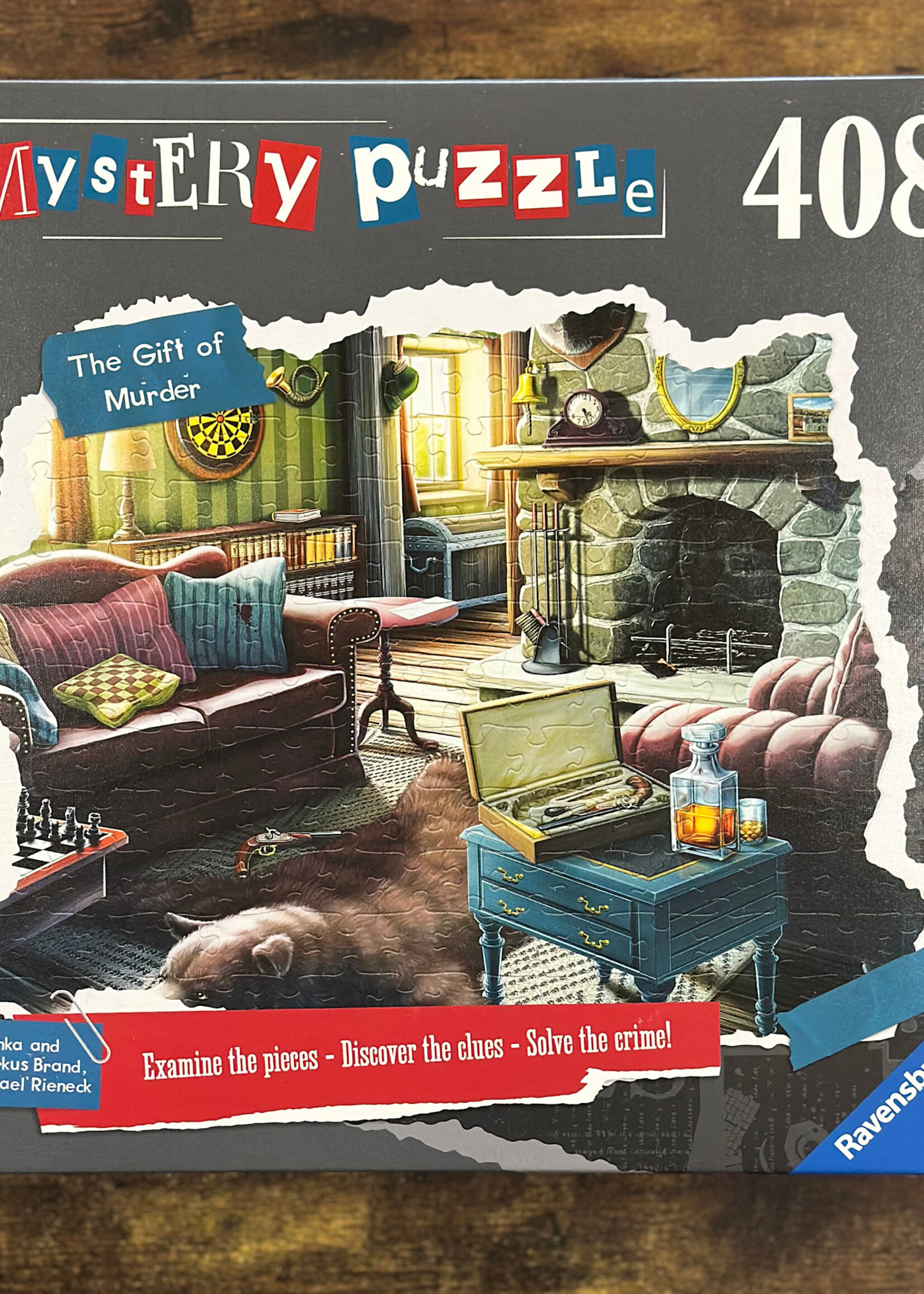 Ravensburger Puzzle - The Gift of Murder (Mystery Puzzle) 408 Pc.