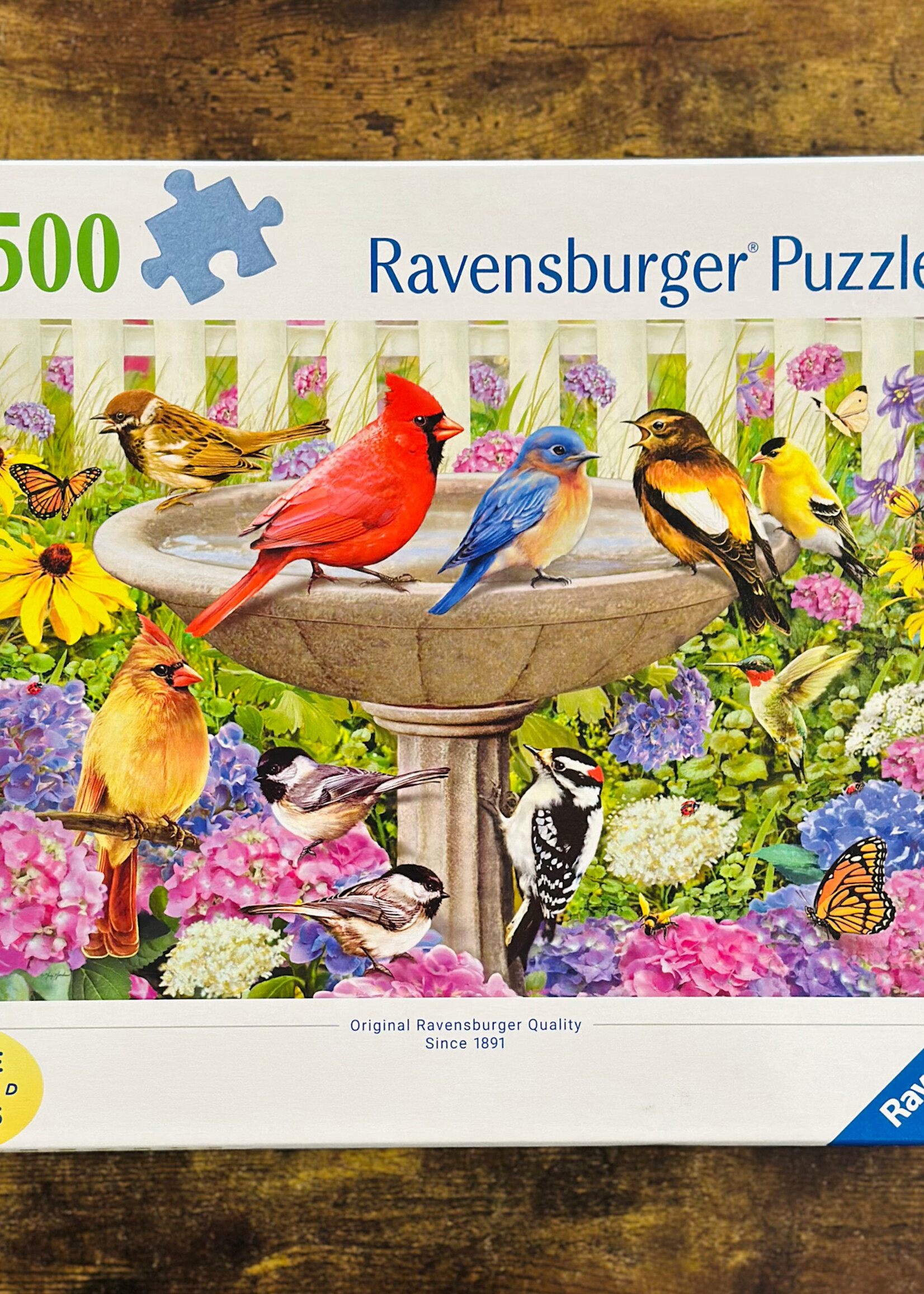 Ravensburger Puzzle - At the Birdbath 500 Pc.