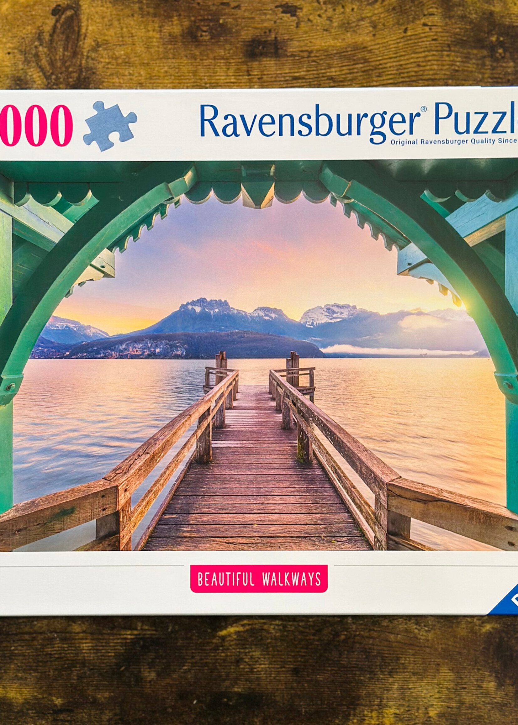 Ravensburger Puzzle - Footbridge at Lac d’Annecy (Beautiful Walkways) 1000 Pc.