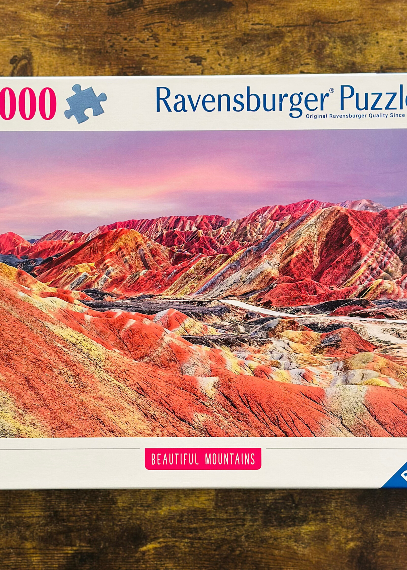Ravensburger Puzzle - Rainbow Mountains, China (Beautiful Mountains) 1000 Pc.