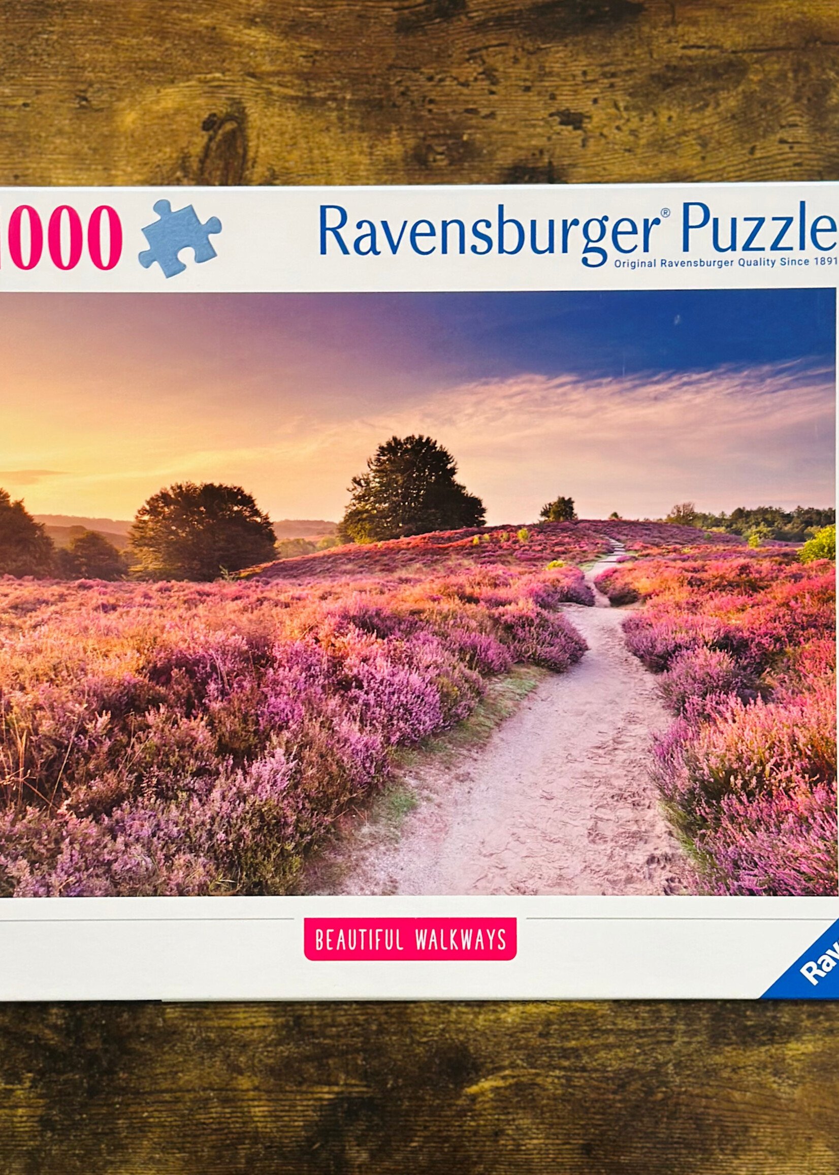 Ravensburger Puzzle - Pink Pathway (Beautiful Walkways) 1000 Pc.