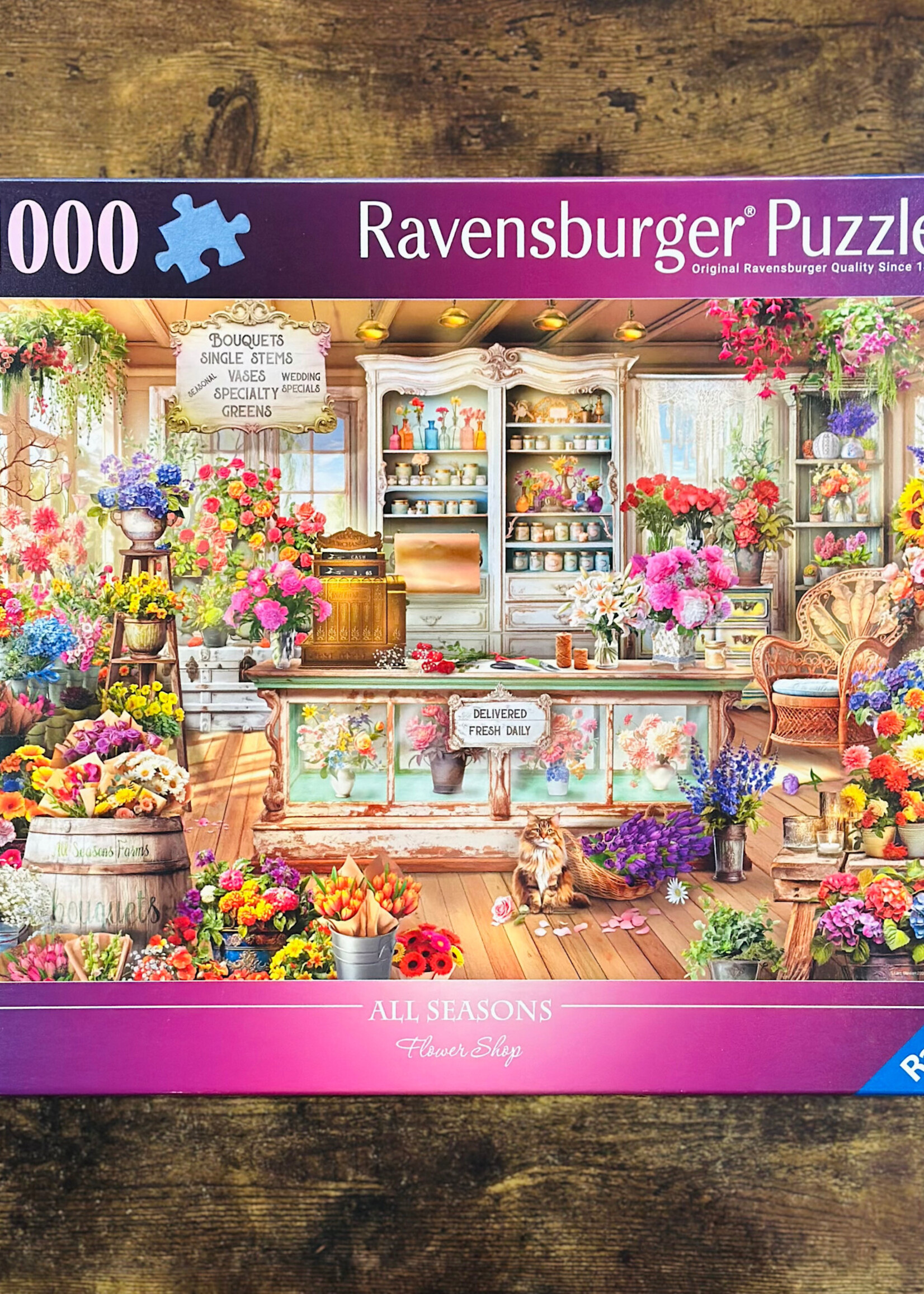 Ravensburger Puzzle - All Seasons Flower Shop 1000 Pc.