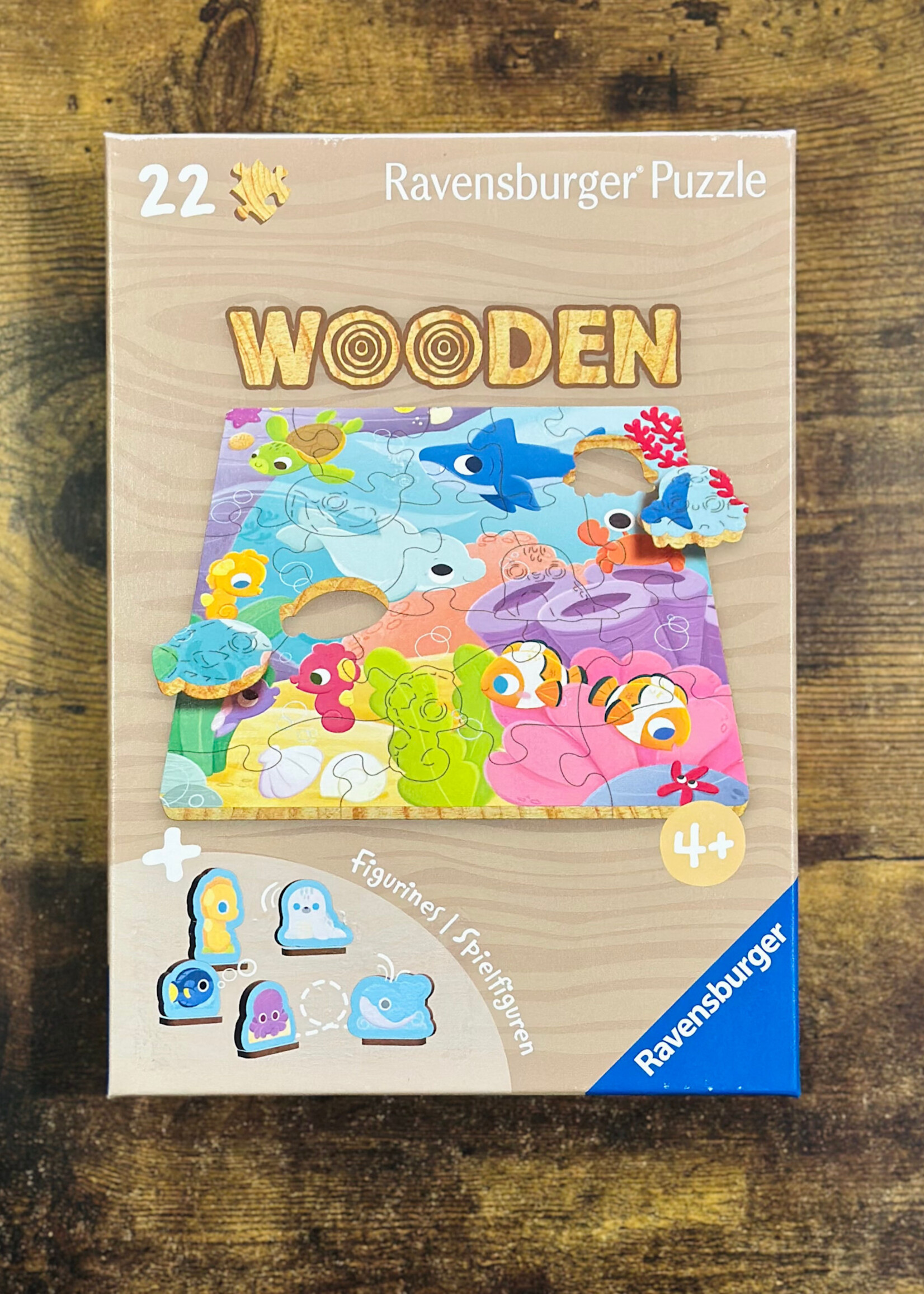 Ravensburger Puzzle - Underwater Friends (Wooden) 22 Pc.